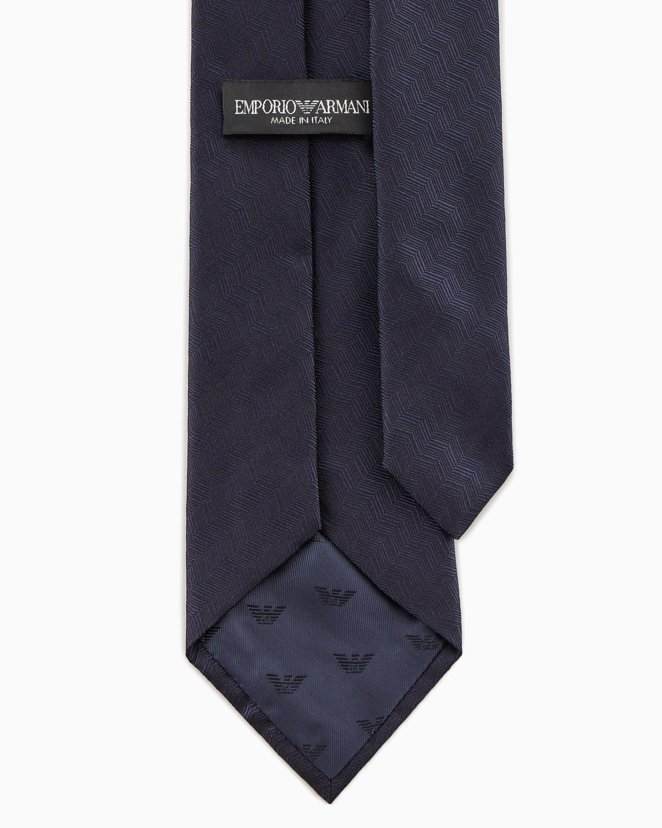 Pure silk chevron jacquard tie Slide 1