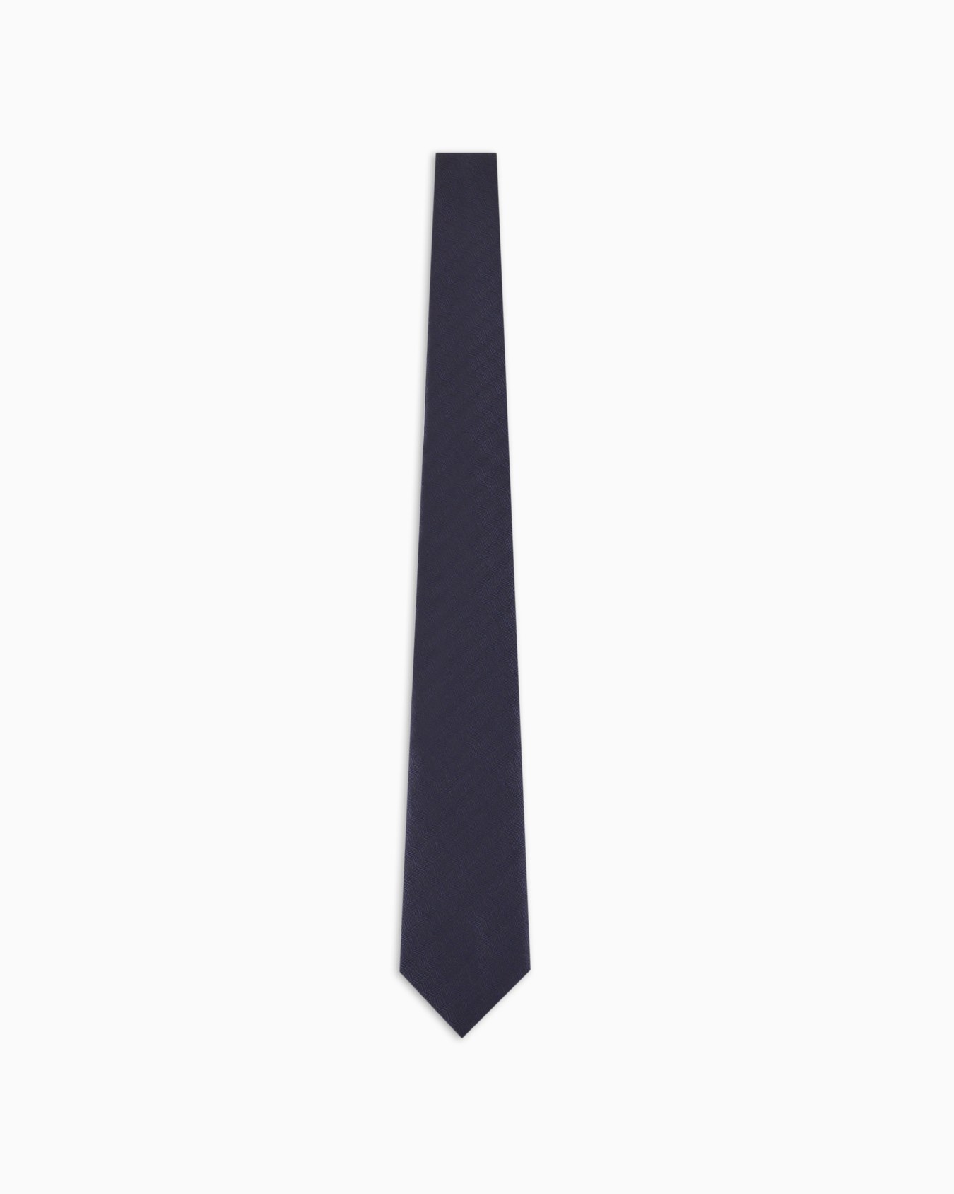 Pure silk chevron jacquard tie Slide 0