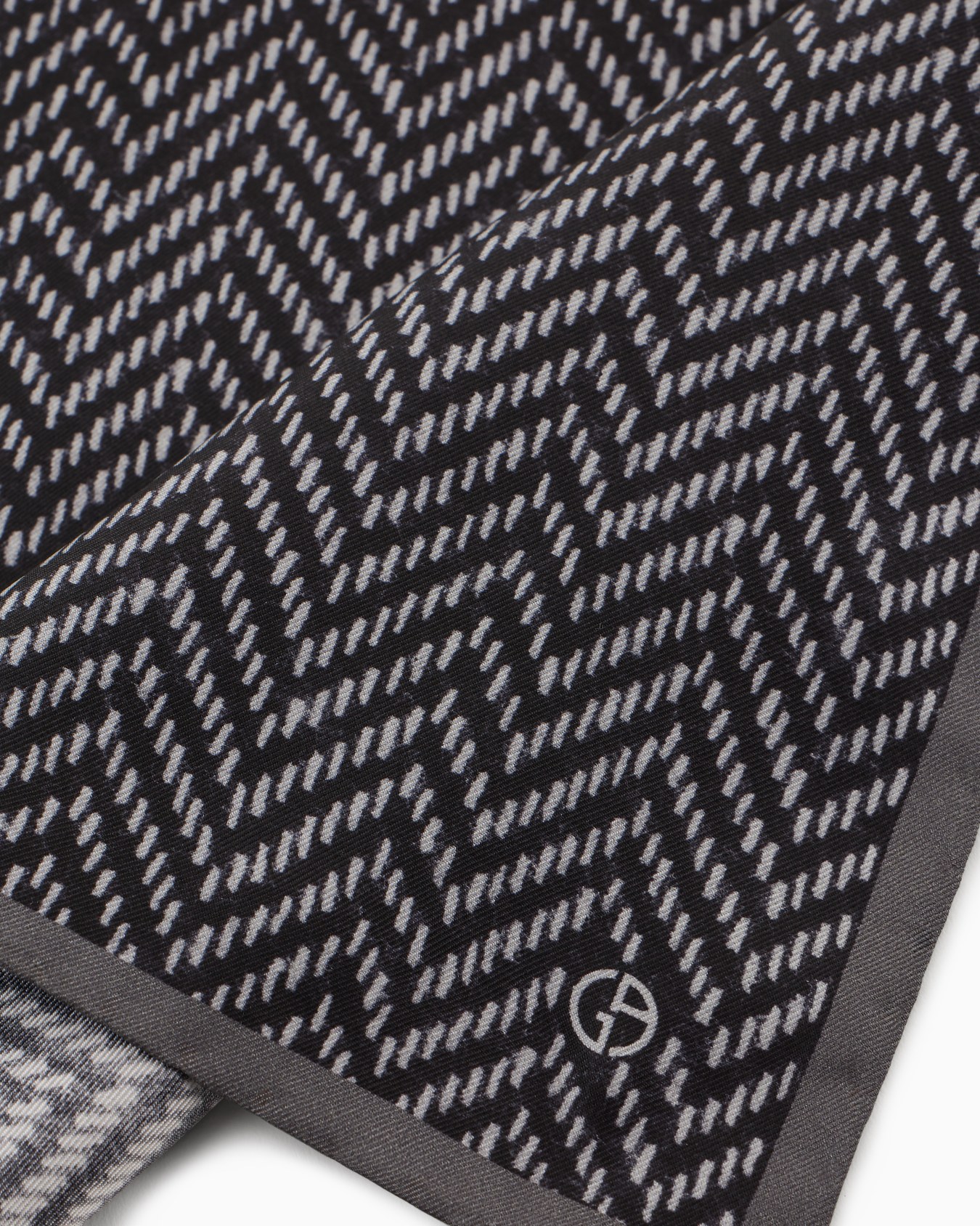 ASV printed silk pocket square Slide 1