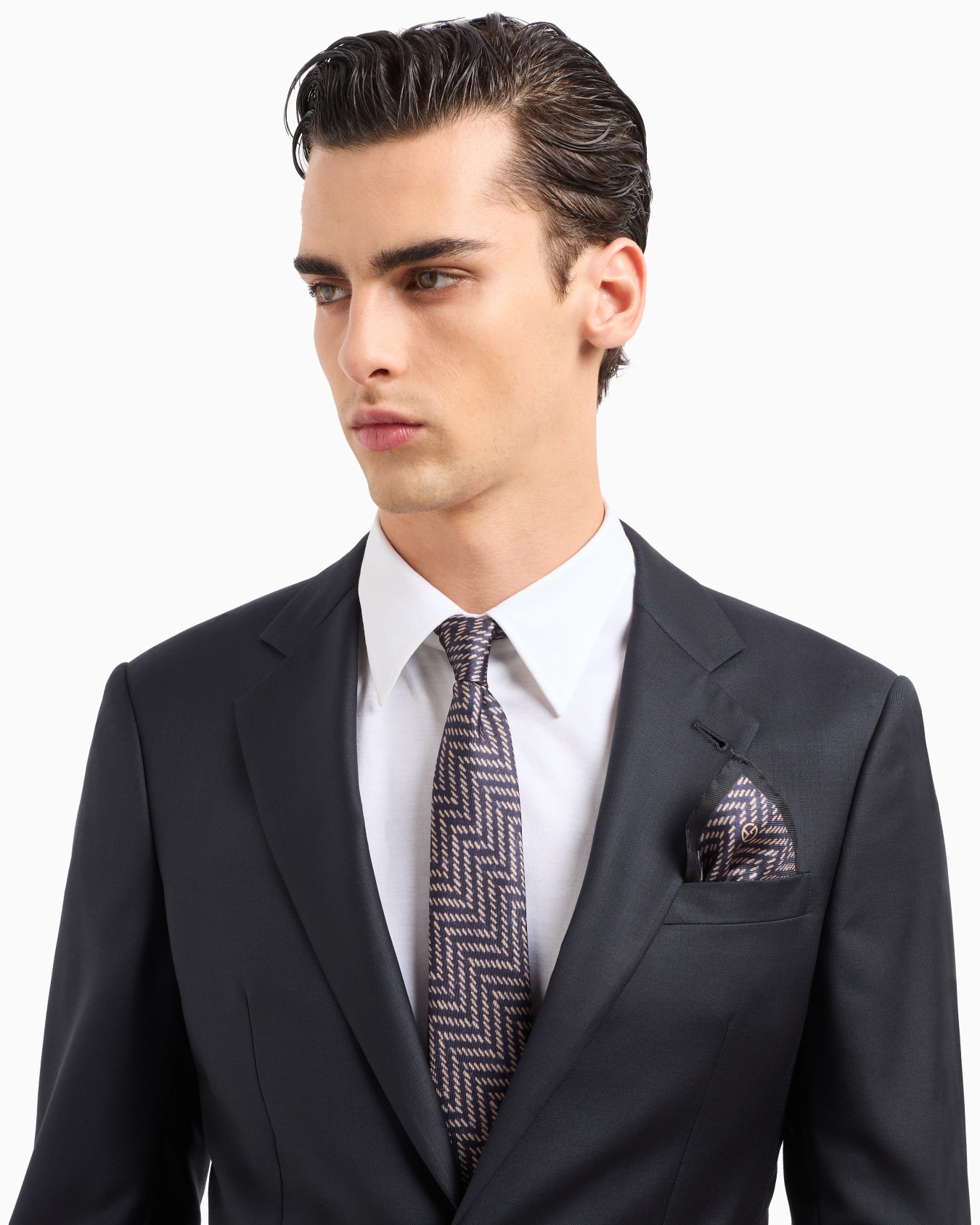 ASV printed silk pocket square Slide 2