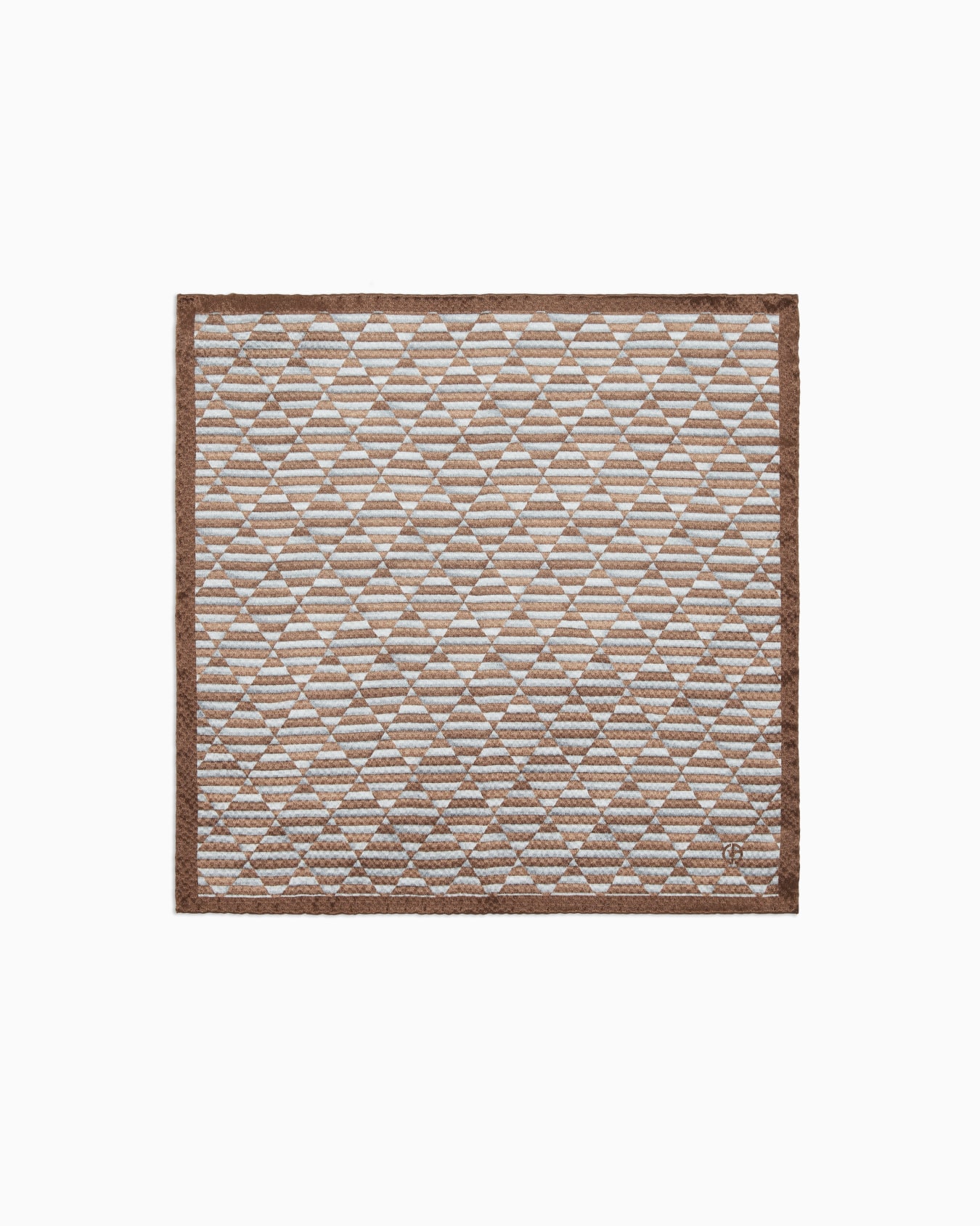 Printed silk pocket square Slide 0