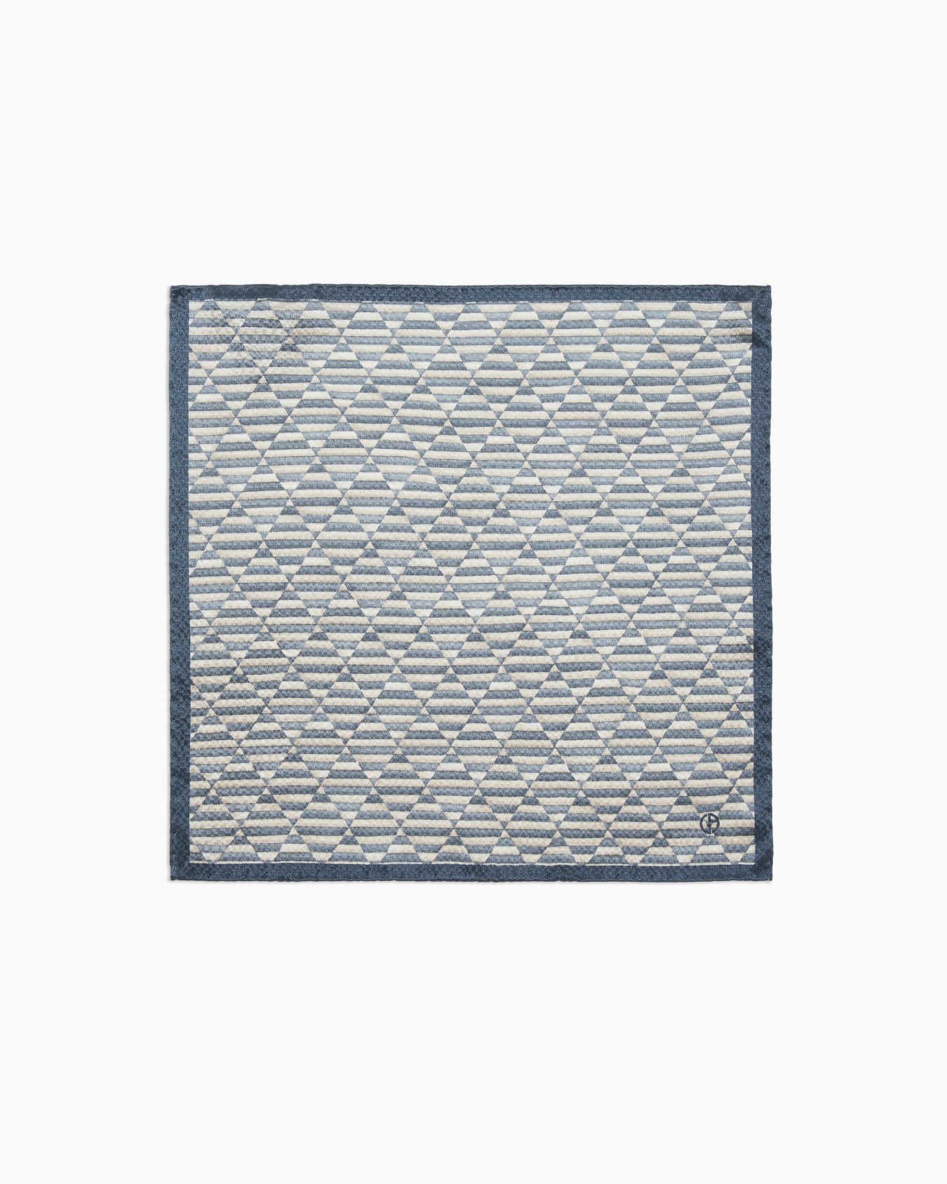 Printed silk pocket square Slide 0