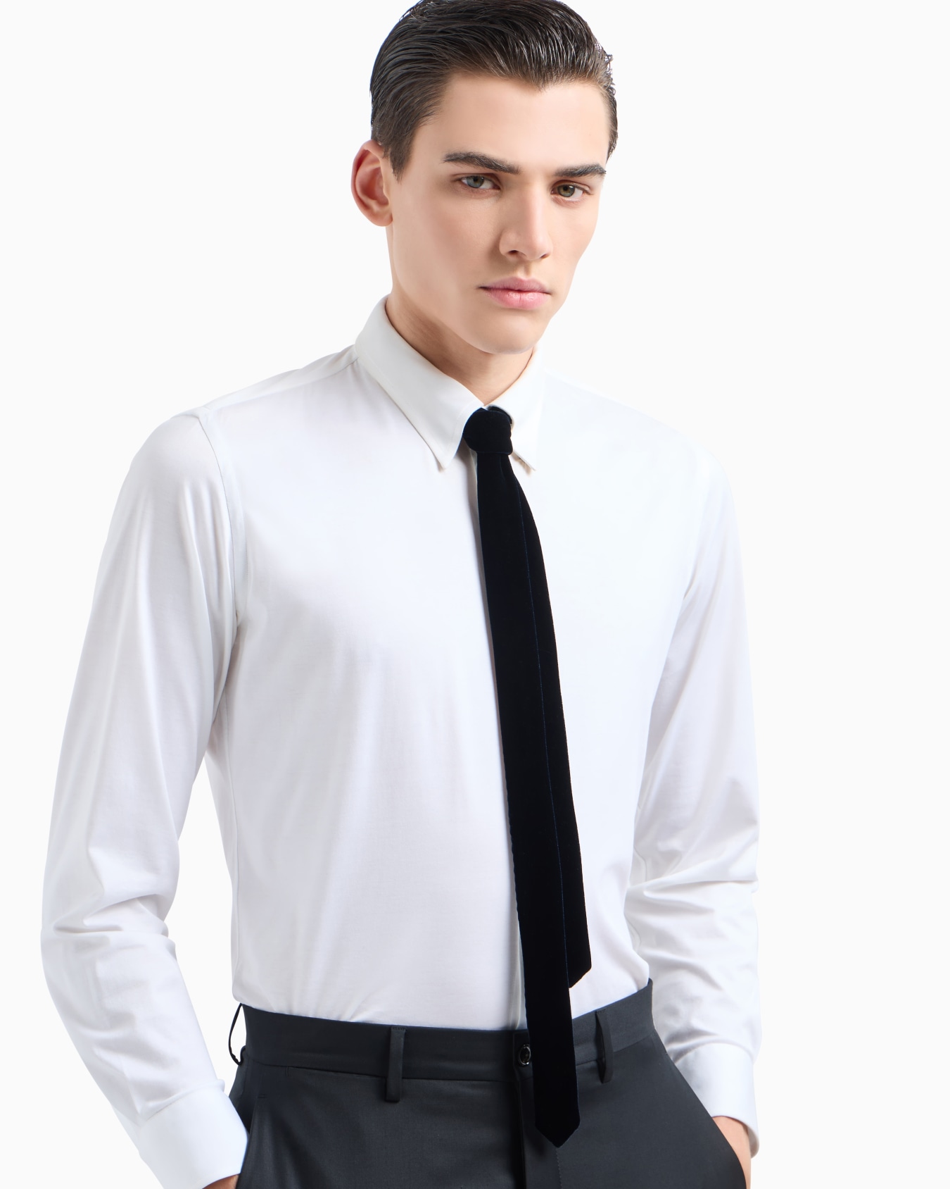 Giorgio's viscose and cupro jacquard tie Slide 2