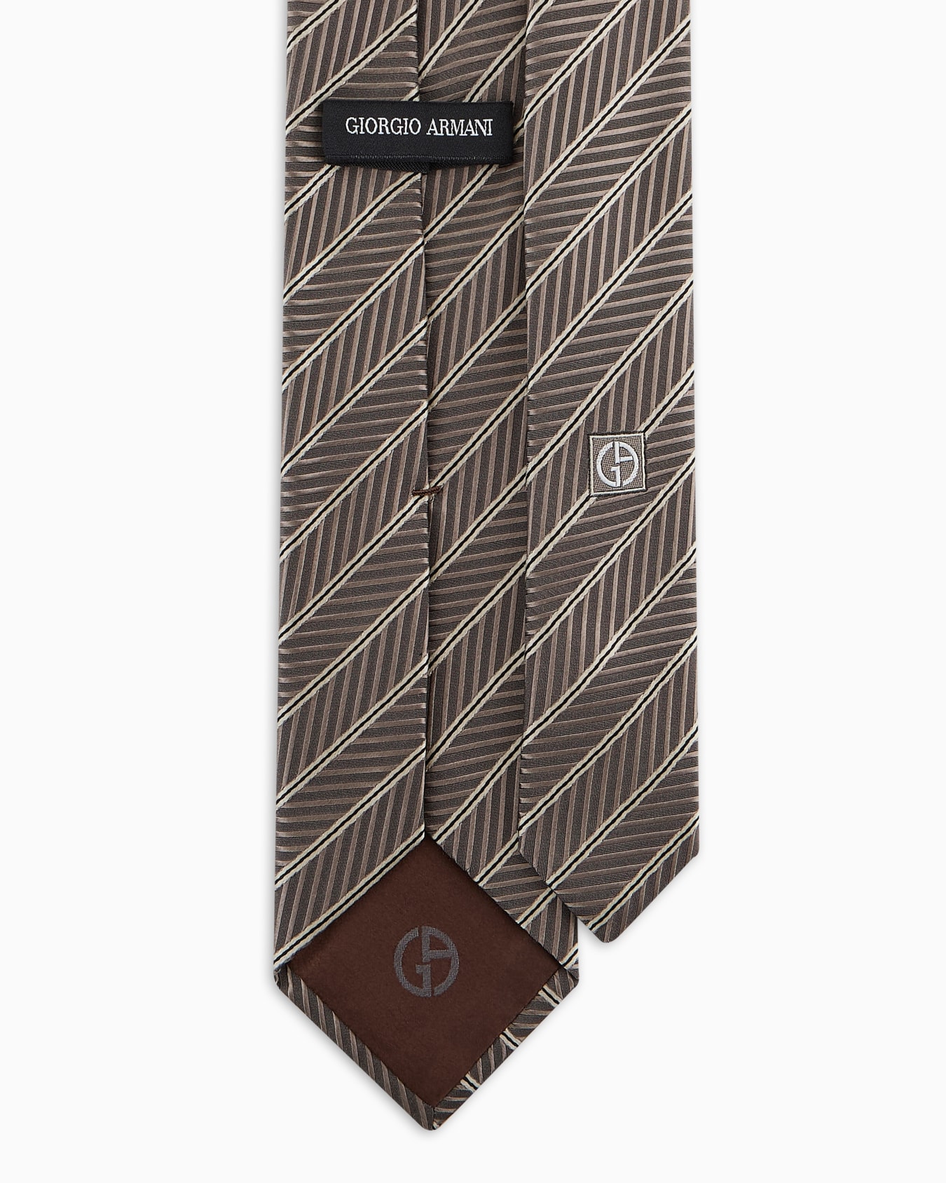 Silk regimental jacquard tie Slide 1