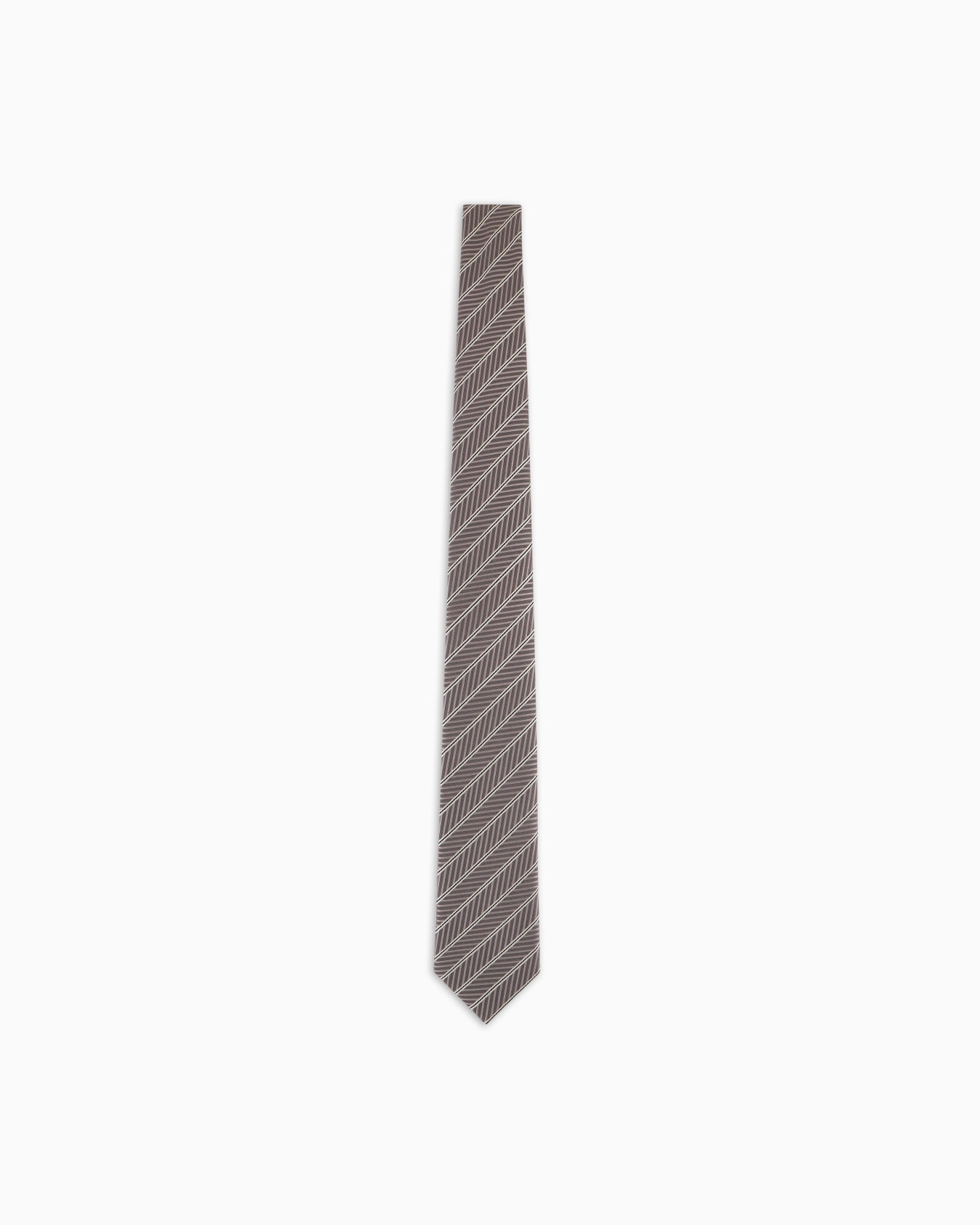 Silk regimental jacquard tie Slide 0