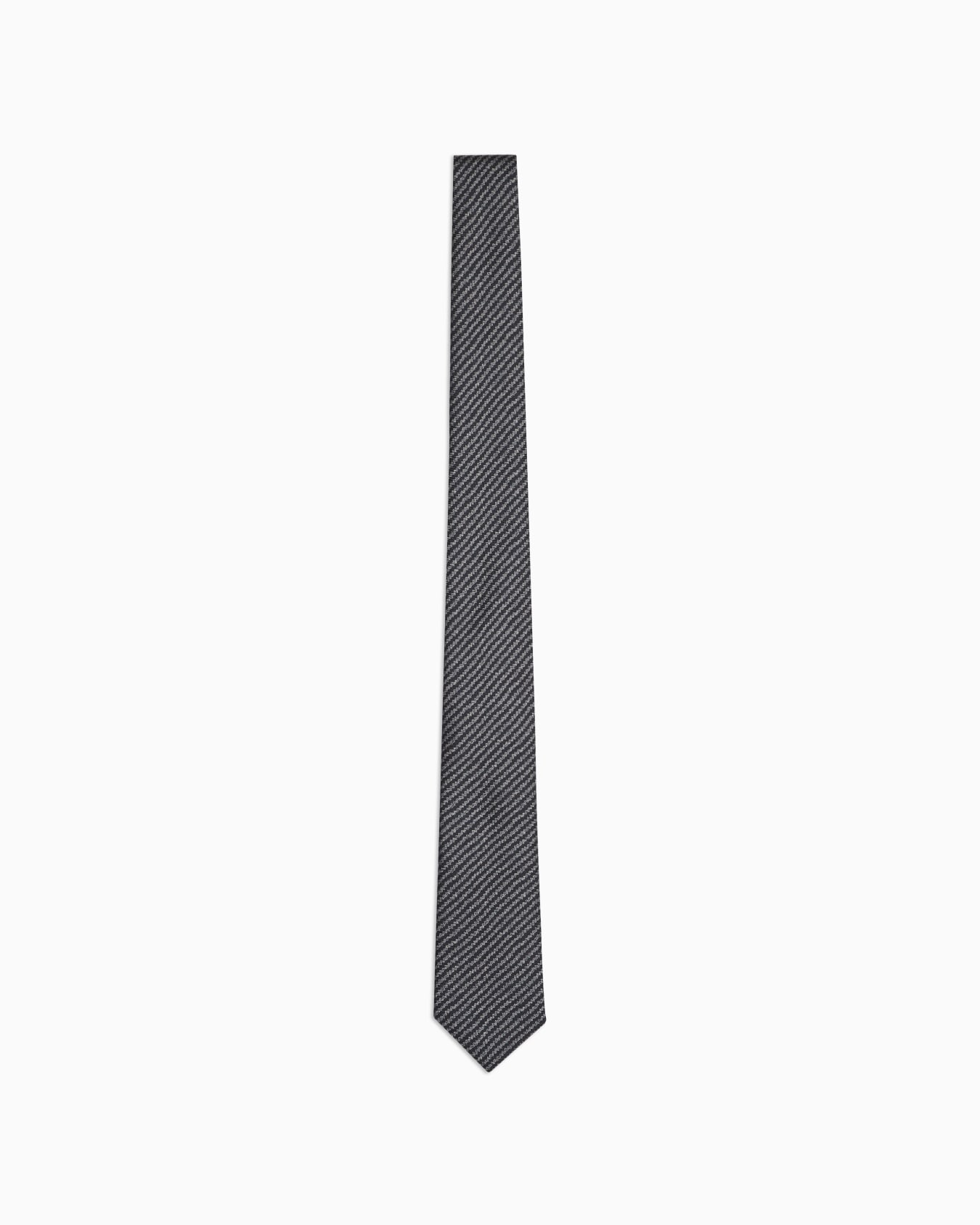 ASV silk tie with geometric print Slide 0