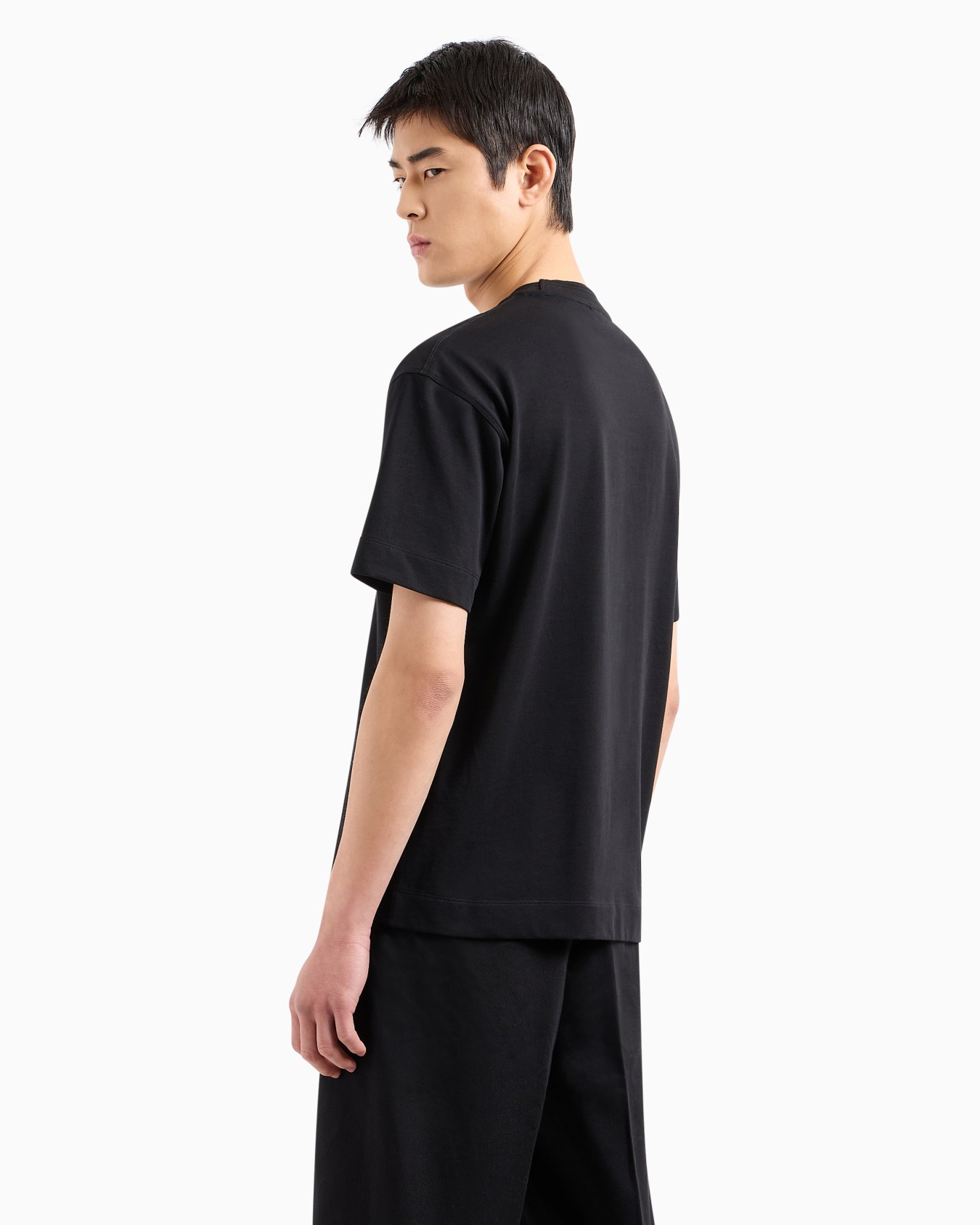 Heavy jersey T-shirt with embossed logo Slide 2