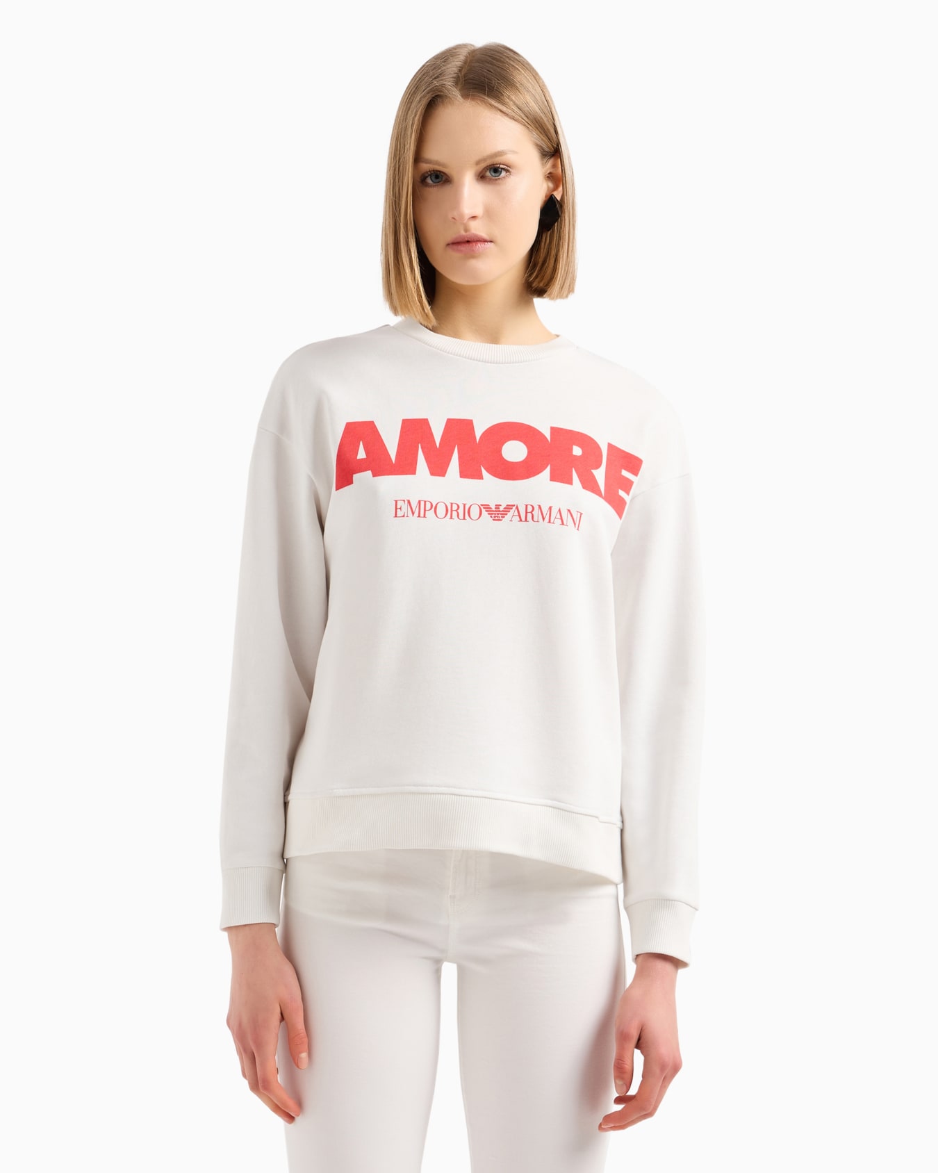 ASV Amore printed organic jersey sweatshirt Slide 1