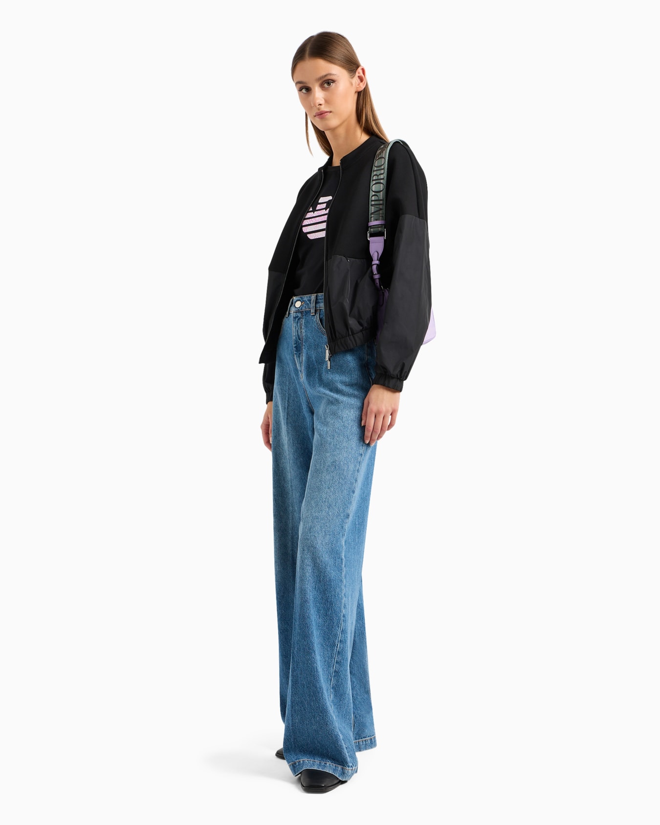 Organic stretch jersey T-shirt with ASV oversized eagle pattern Slide 4