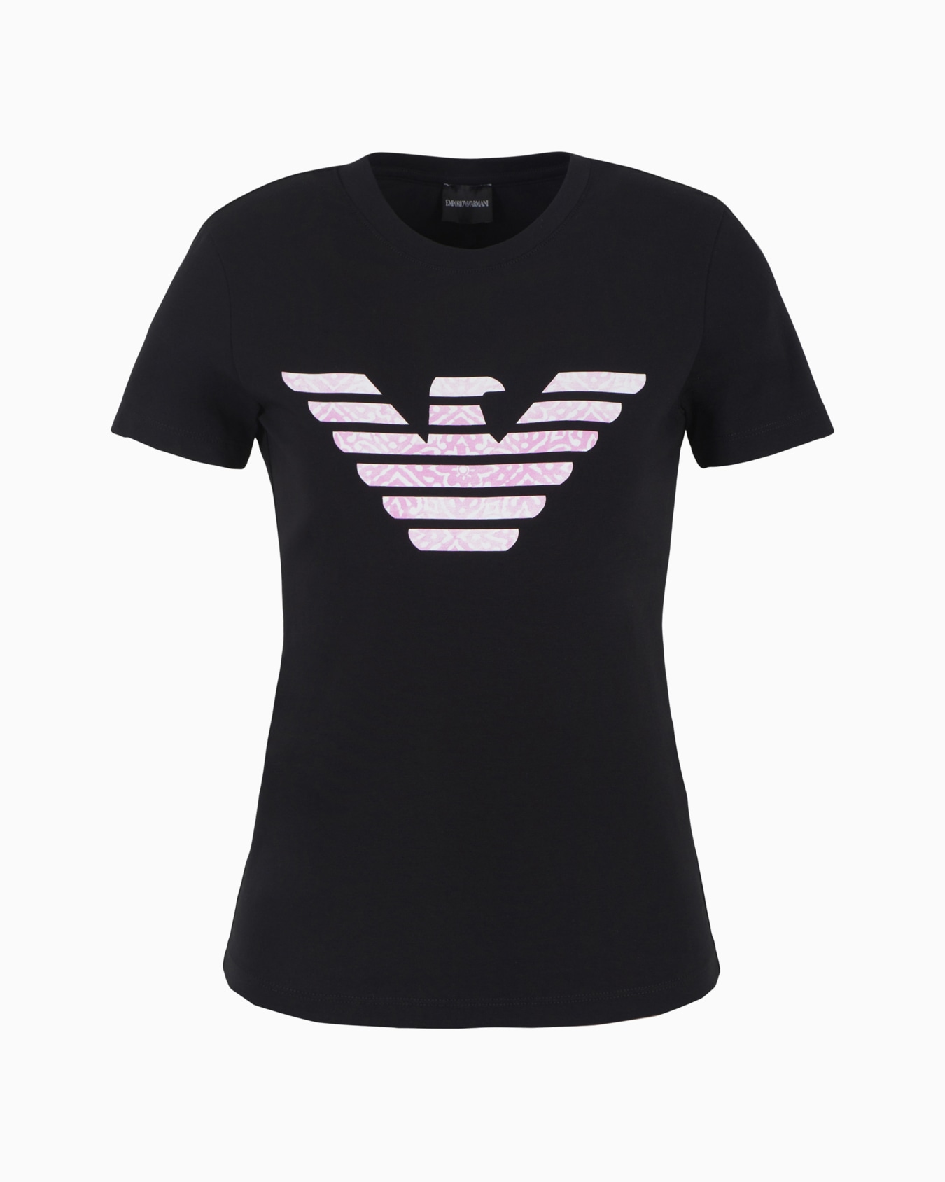 Organic stretch jersey T-shirt with ASV oversized eagle pattern Slide 0