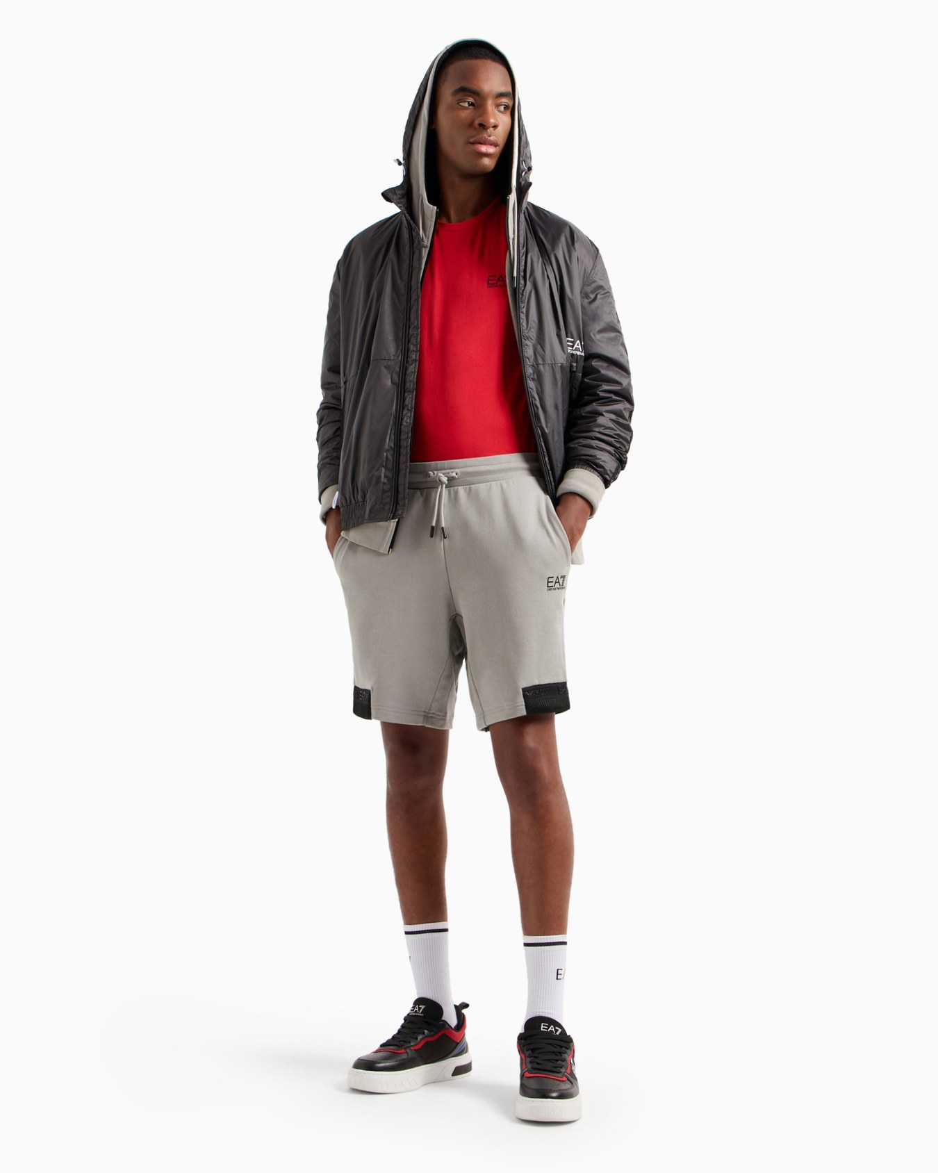 Logo Series recycled-fabric hooded jacket Slide 3