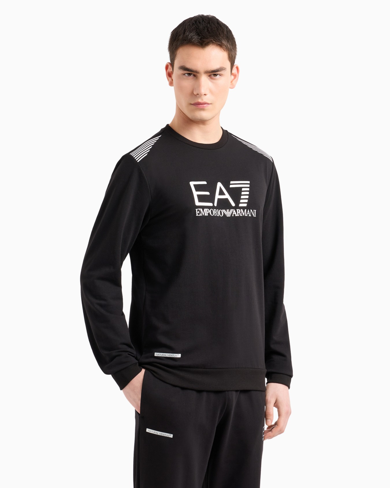 ASV 7 Lines cotton-blend crew-neck sweatshirt Slide 1