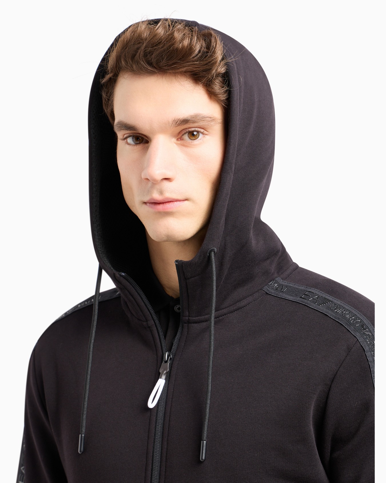 Logo Series hooded cotton sweatshirt Slide 4