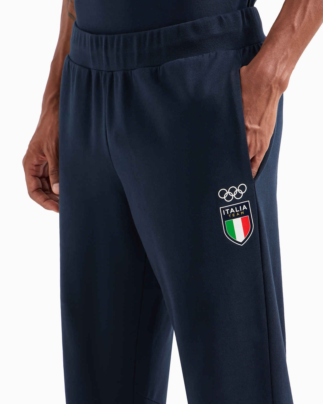 Pantalon de jogging homme Italia Team Paris 2024 en tissu technique Natural VENTUS7 Diapositive 4