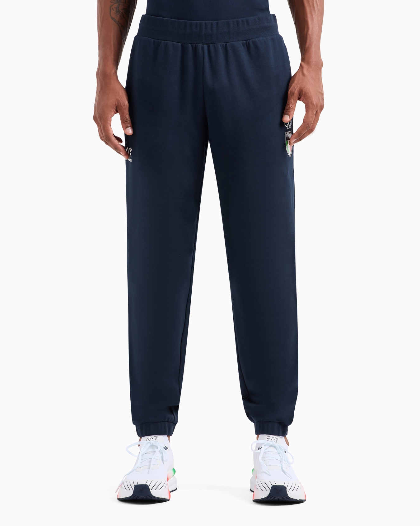 Pantalon de jogging homme Italia Team Paris 2024 en tissu technique Natural VENTUS7 Diapositive 1