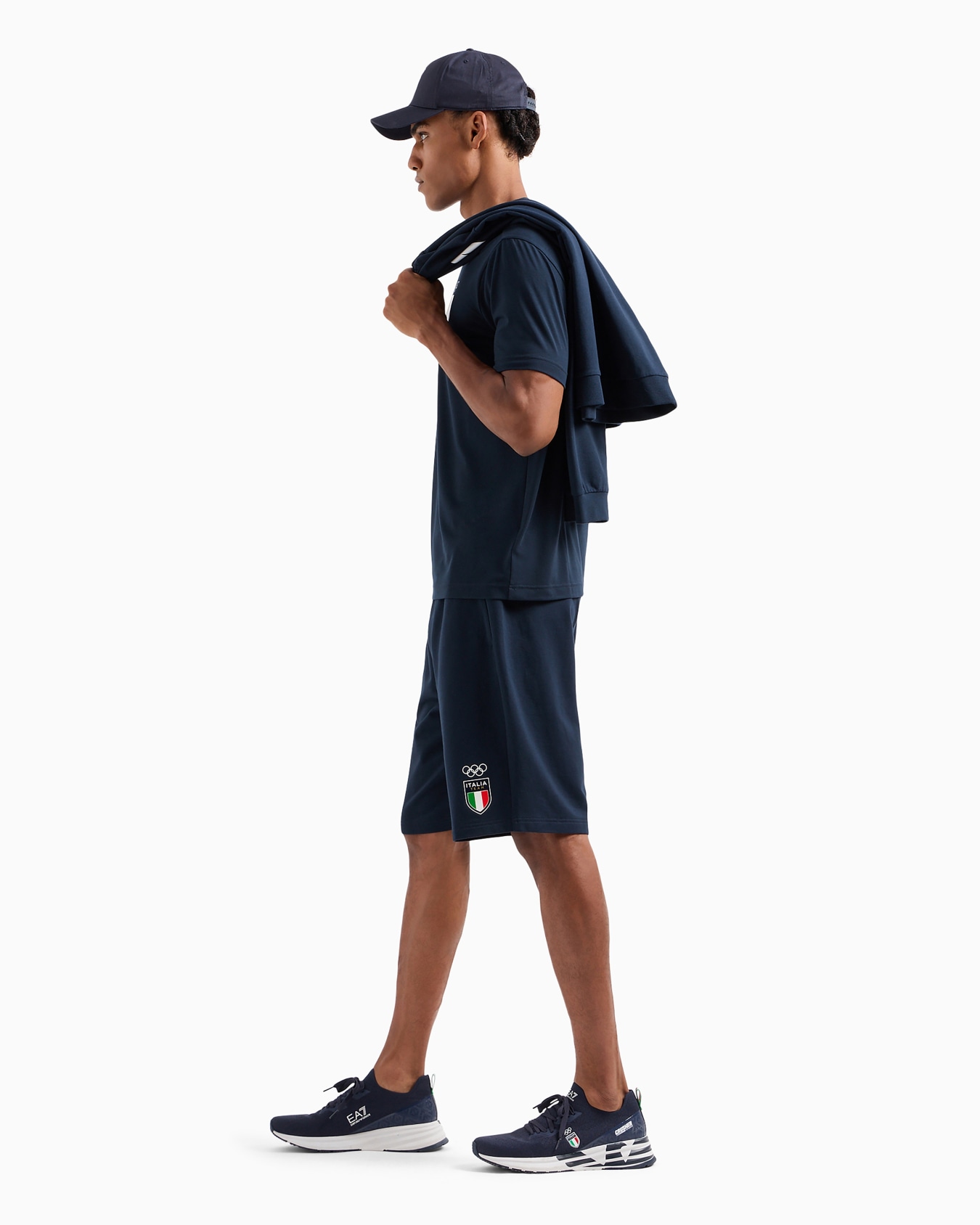 Bermuda homme Italia Team Paris 2024 en tissu technique Natural VENTUS7 Diapositive 3