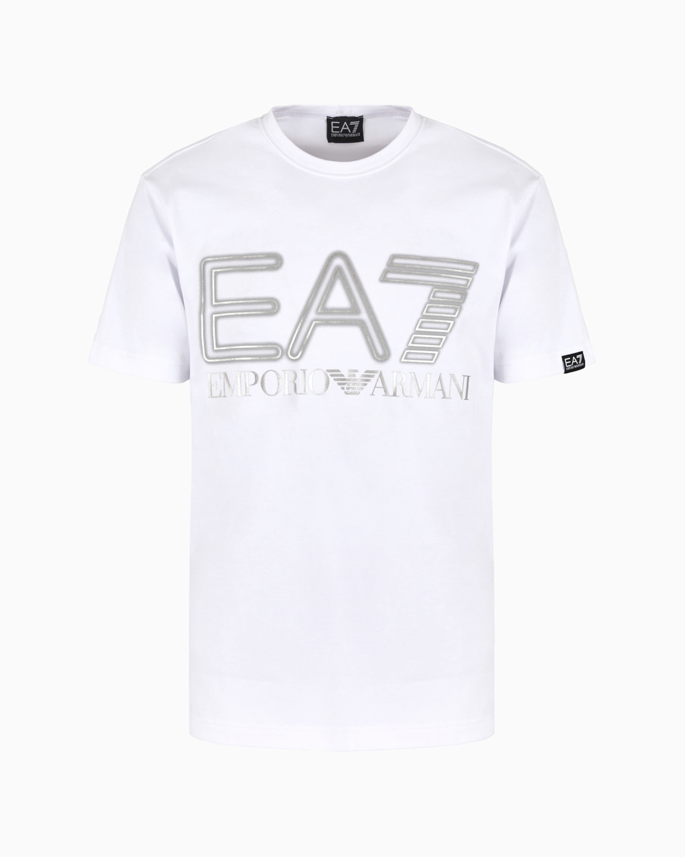 【EA7】ロゴ コットンストレッチTシャツ Logo Series 半袖Tシャツ ストレッチコットン | EA7
