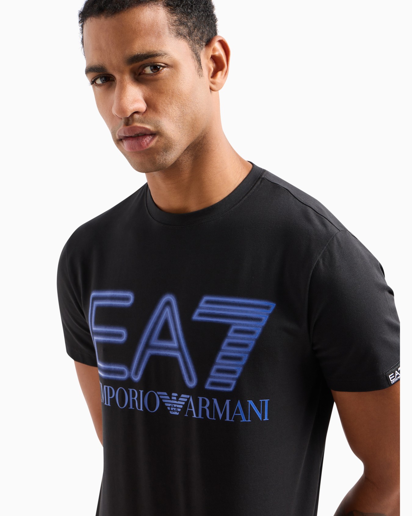Logo Series stretch-cotton short-sleeved T-shirt Slide 4