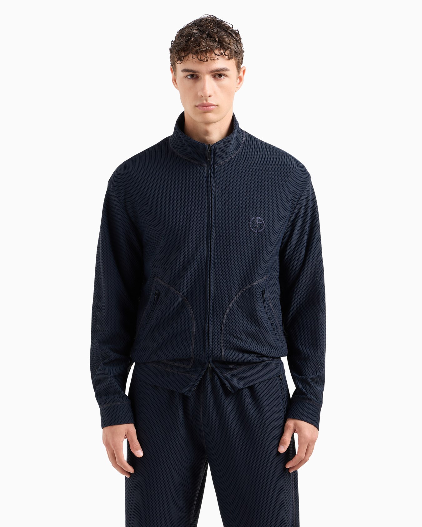 Stretch jersey blouson Slide 1