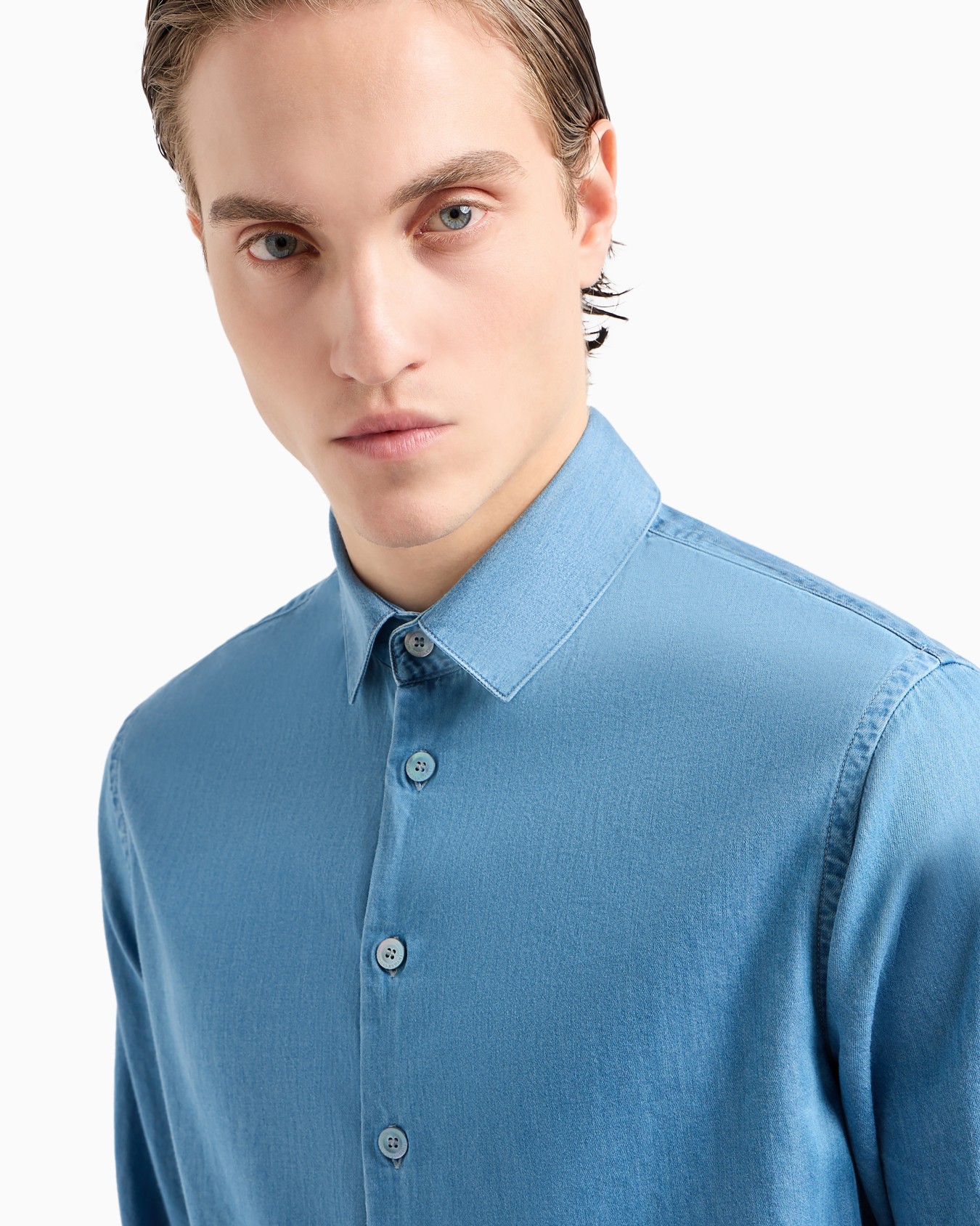 Denim Collection cotton denim shirt Slide 4