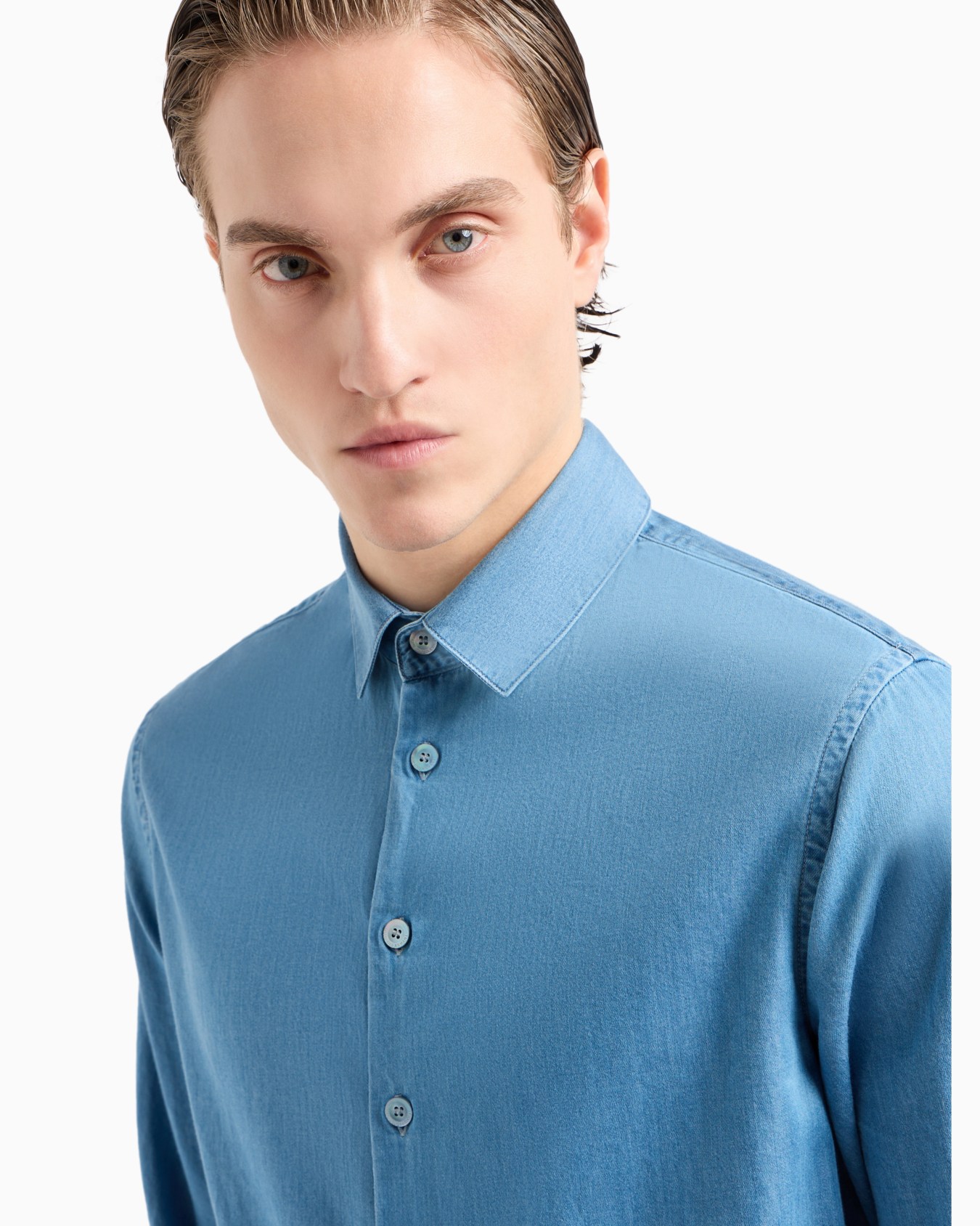 Denim Collection cotton denim shirt Slide 4