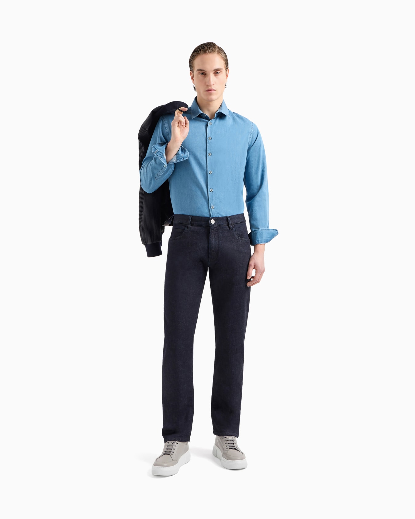Denim Collection cotton denim shirt Slide 1