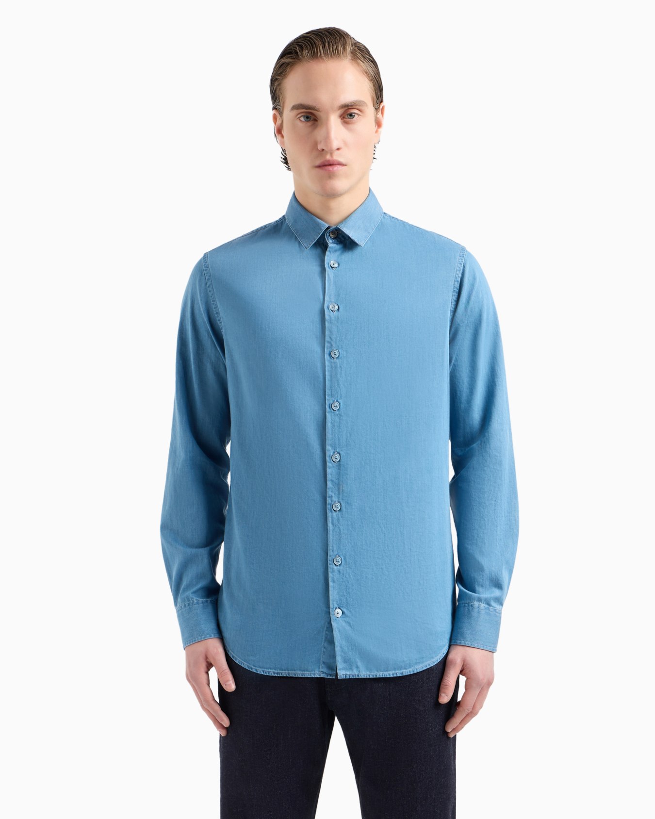 Denim Collection cotton denim shirt Slide 1