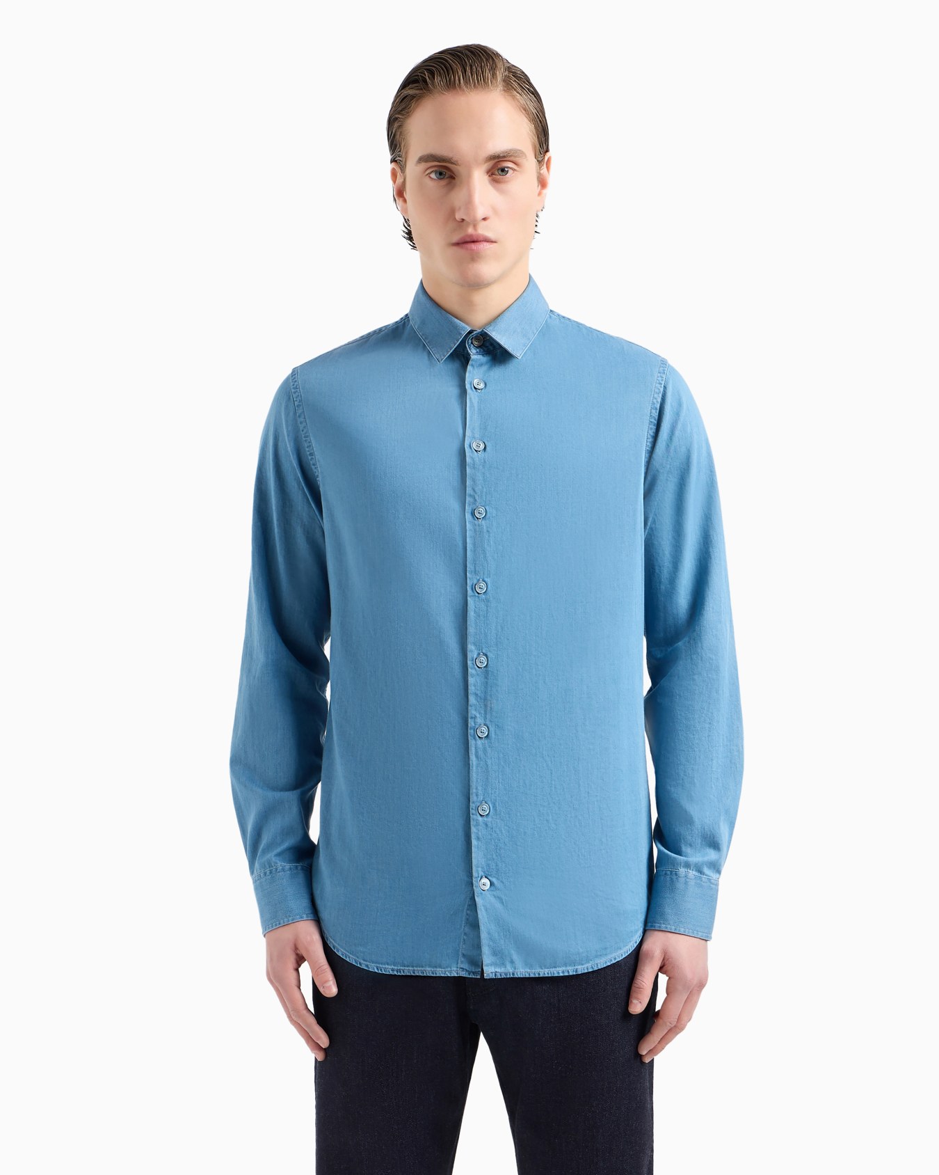 Denim Collection cotton denim shirt Slide 3