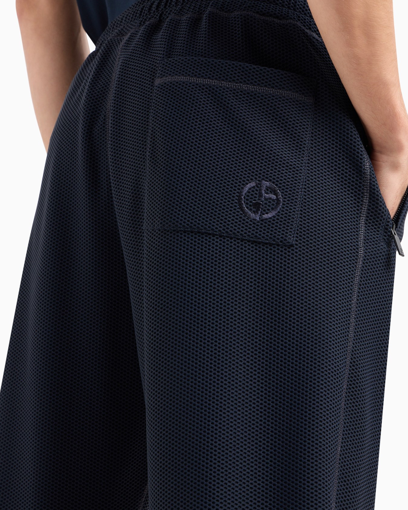 Stretch jersey flat-front trousers Slide 4