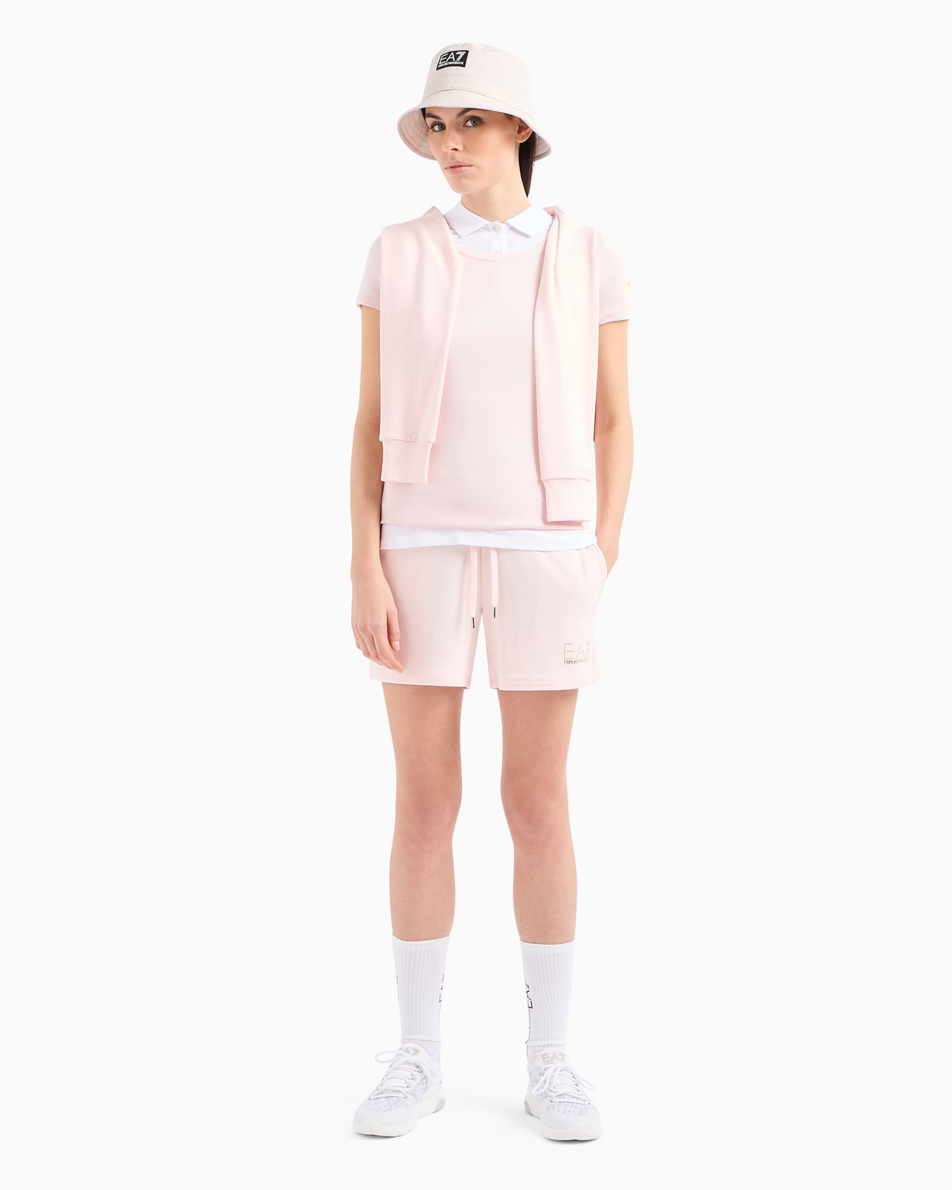 Evolution short-sleeved polo shirt in a cotton and modal blend Slide 3