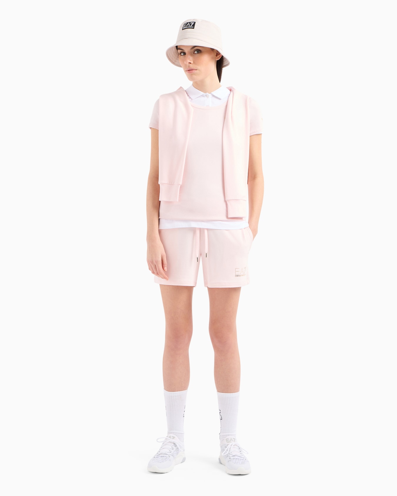 Evolution short-sleeved polo shirt in a cotton and modal blend Slide 3