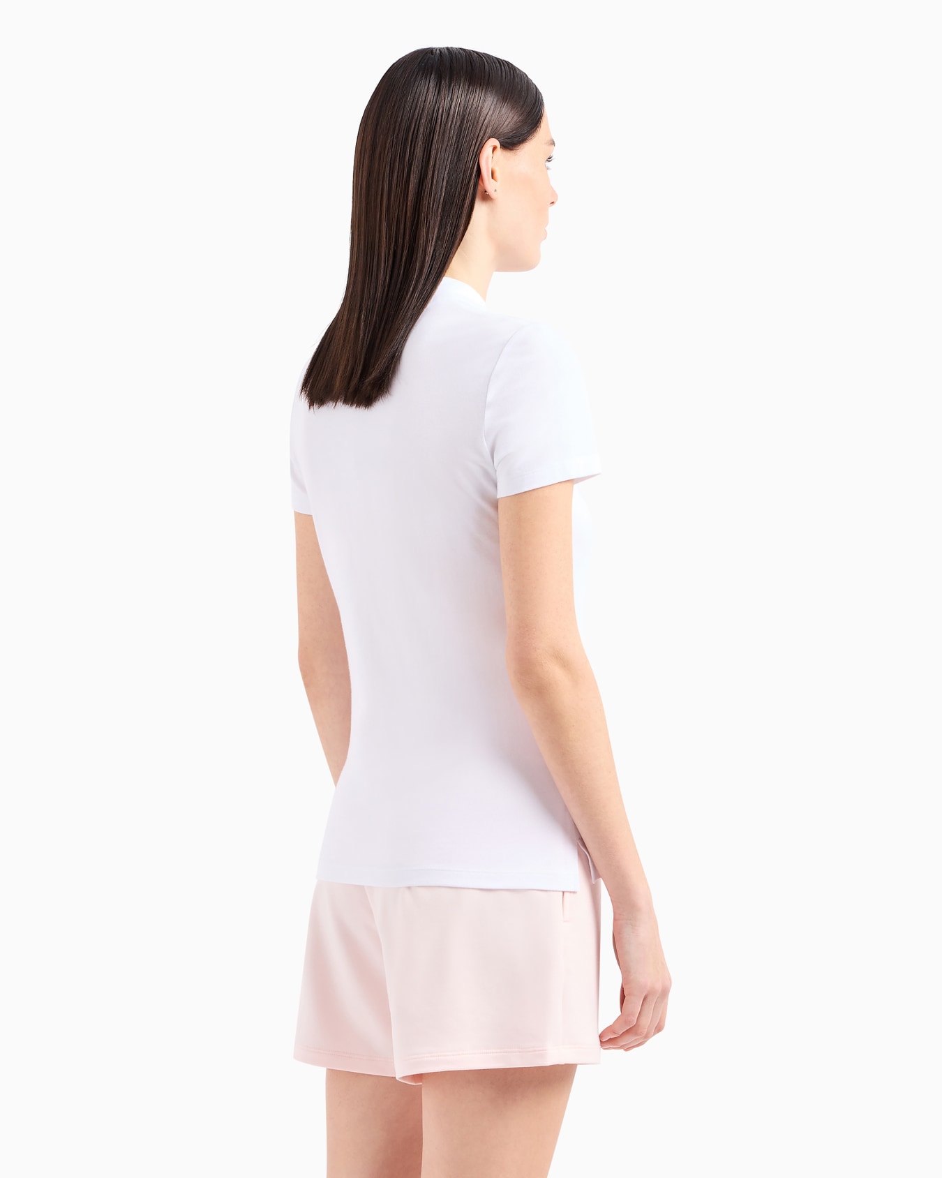 Evolution short-sleeved polo shirt in a cotton and modal blend Slide 2