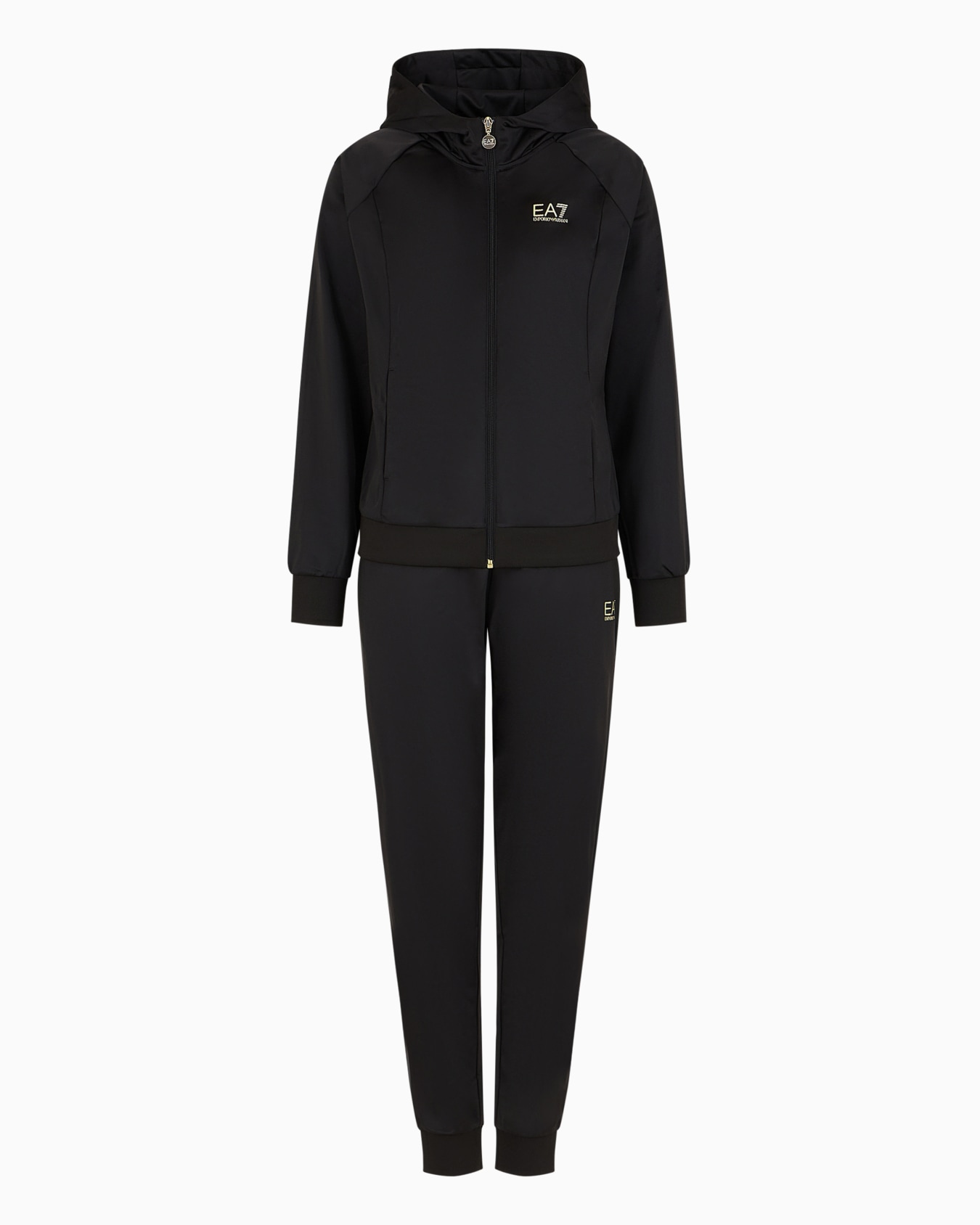 Technical-fabric tracksuit with oversized logo Slide 0