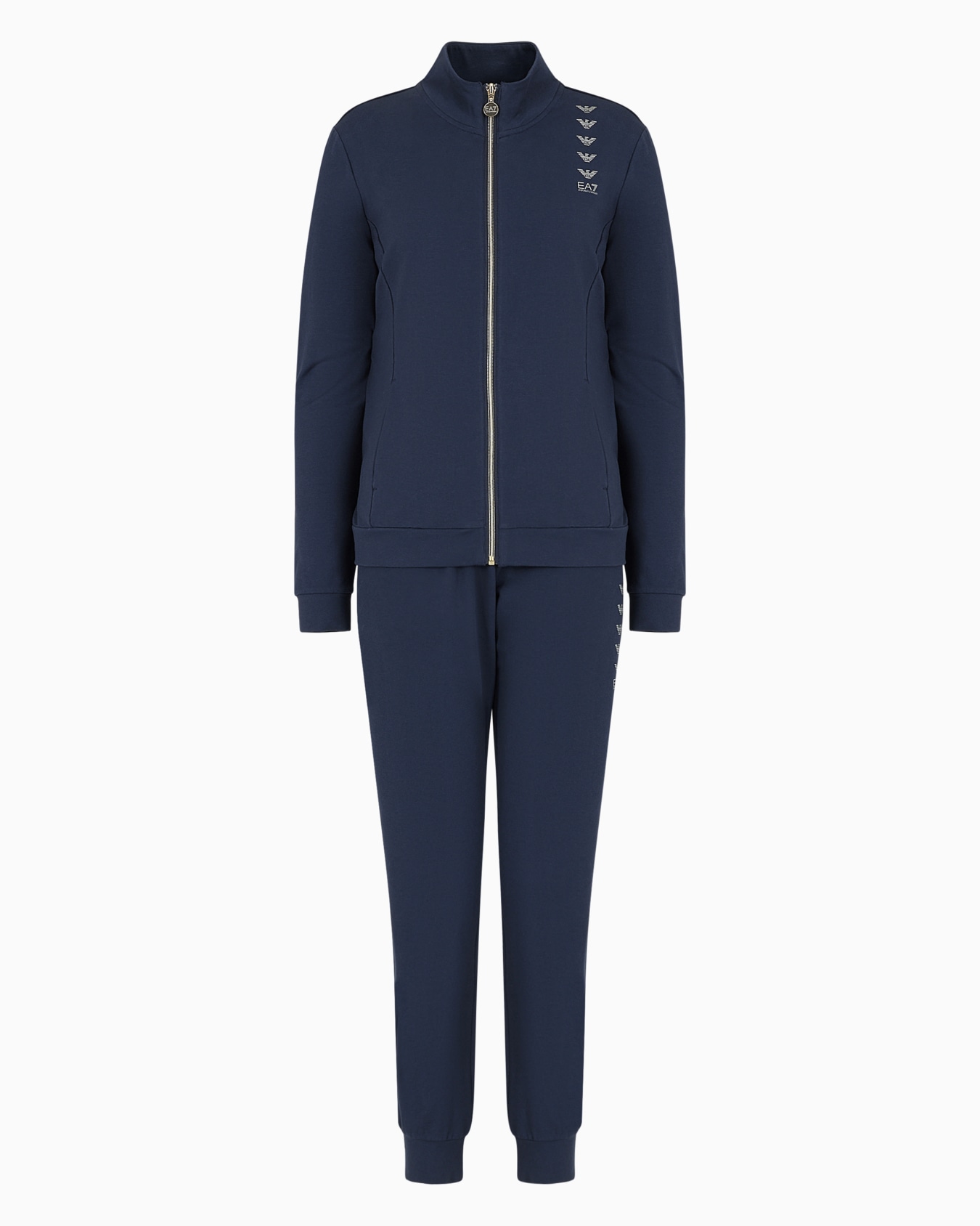 ASV organic cotton-blend tracksuit with rhinestone Eagle logo Slide 0