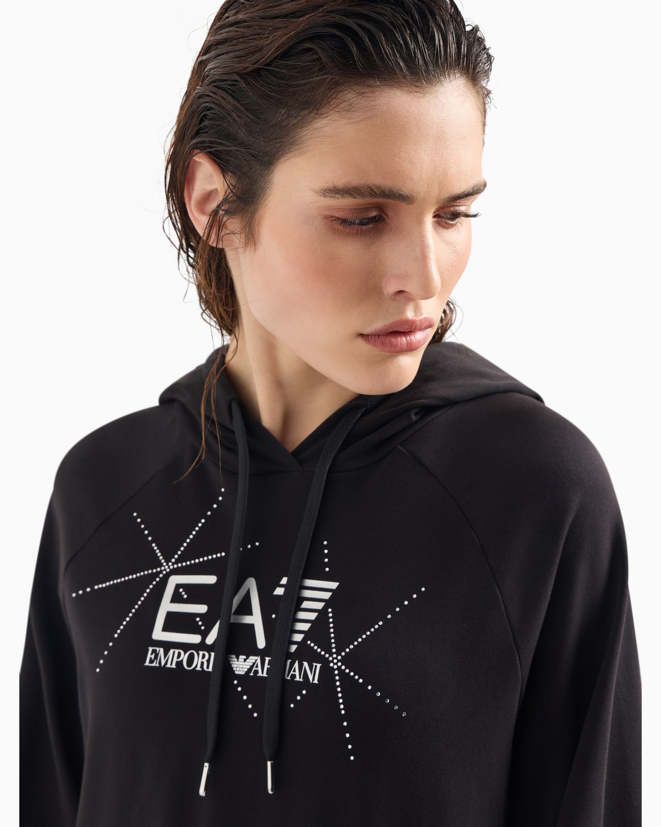 ASV organic cotton blend tracksuit with rhinestone logo Slide 4