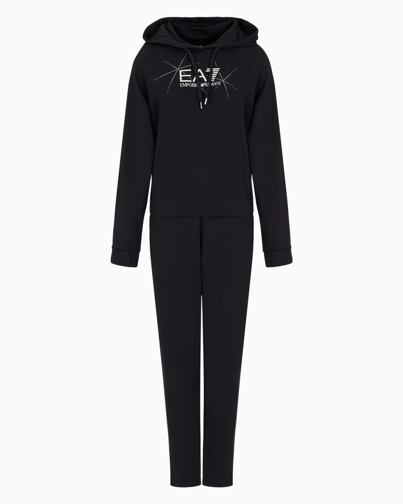 ASV organic cotton blend tracksuit with rhinestone logo Slide 0