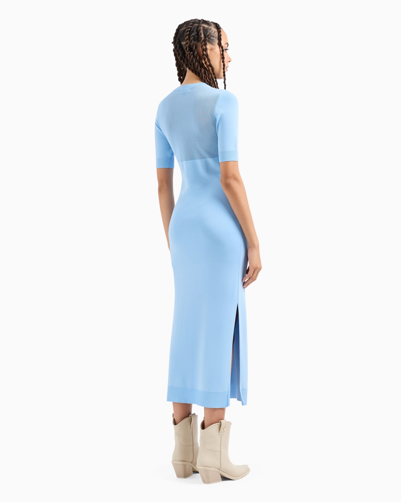 Long dress in ASV recycled knit Diapositiva 2