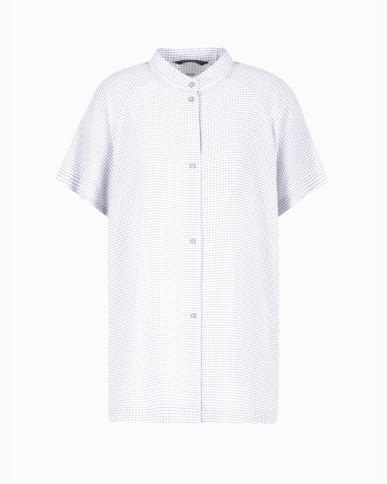 Oversized shirt in seersucker fabric Diapositiva 0