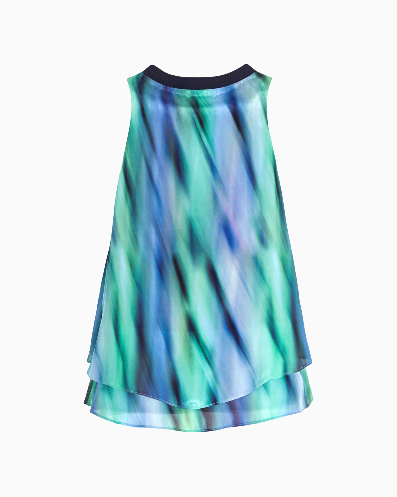 Top in printed satin fabric Diapositiva 0
