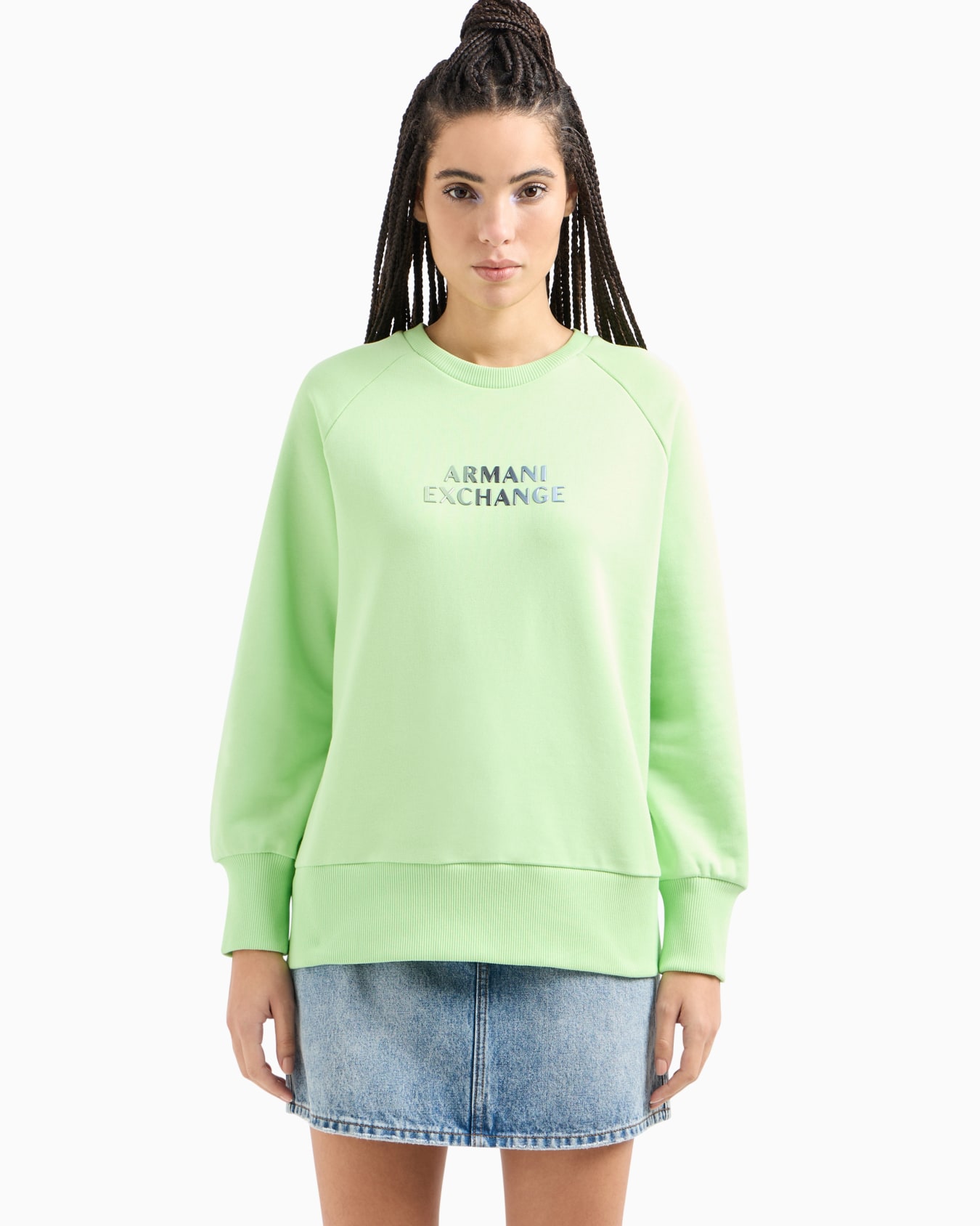 Stretch fabric zip-up hoodie Slide 1
