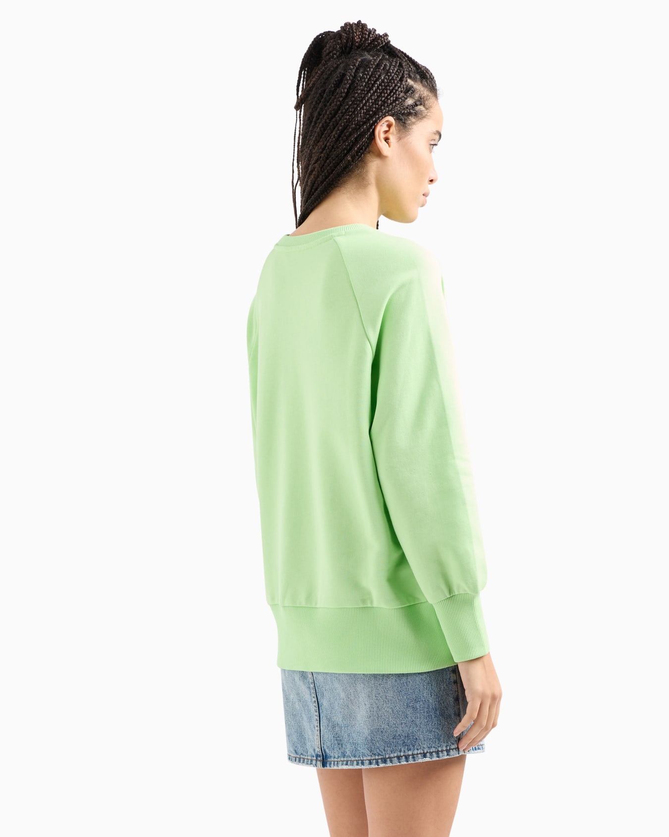 Stretch fabric zip-up hoodie Slide 2