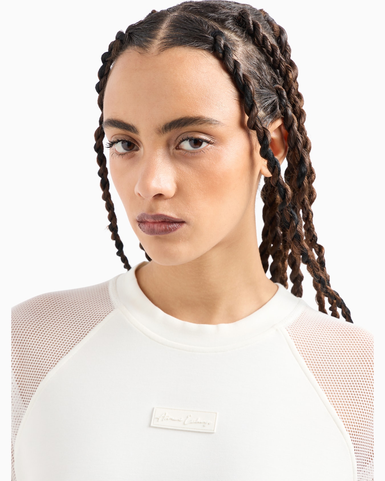 Stretch fabric zip-up hoodie Diapositiva 4