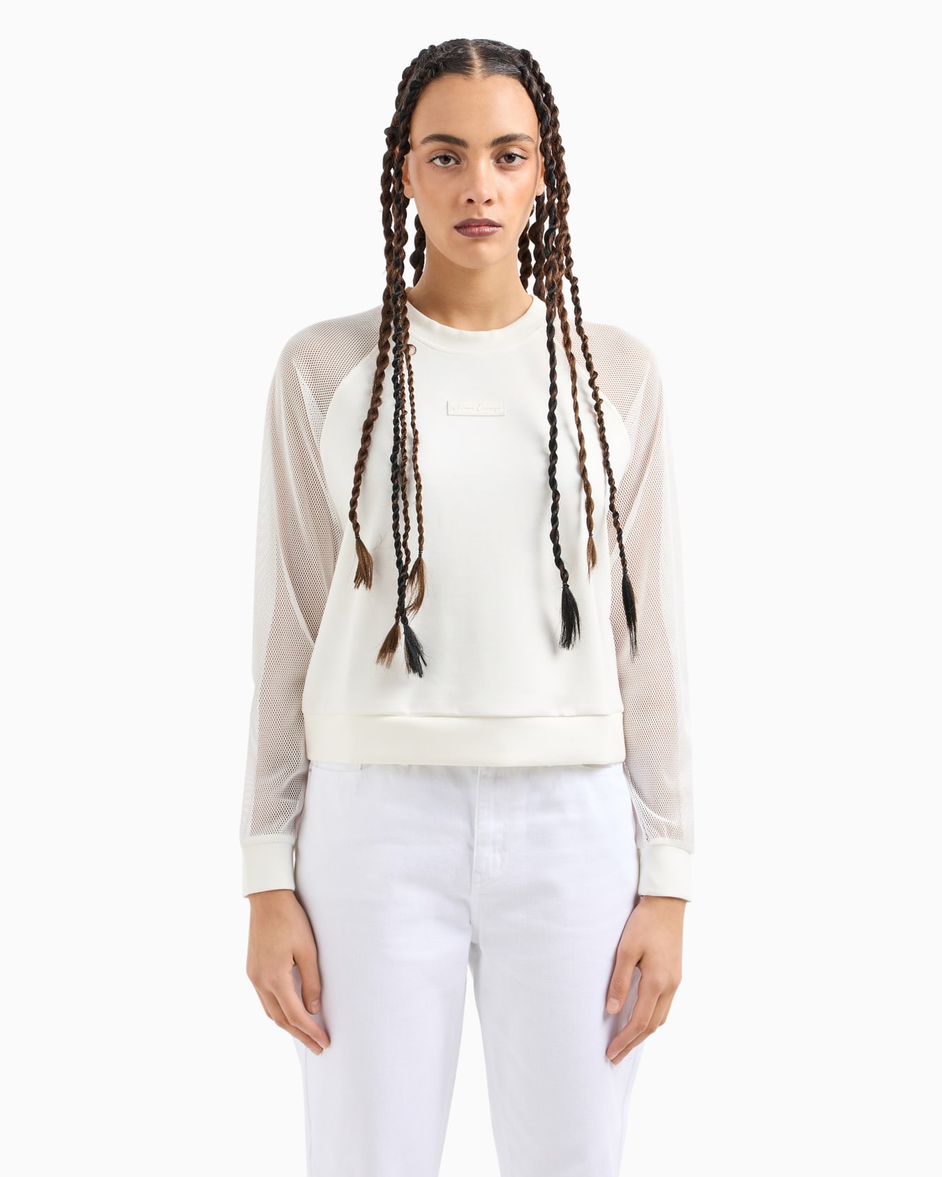 Stretch fabric zip-up hoodie Diapositiva 1