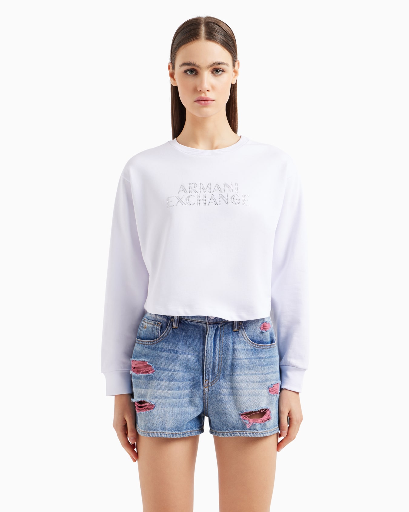Stretch fabric zip-up hoodie Diapositiva 1