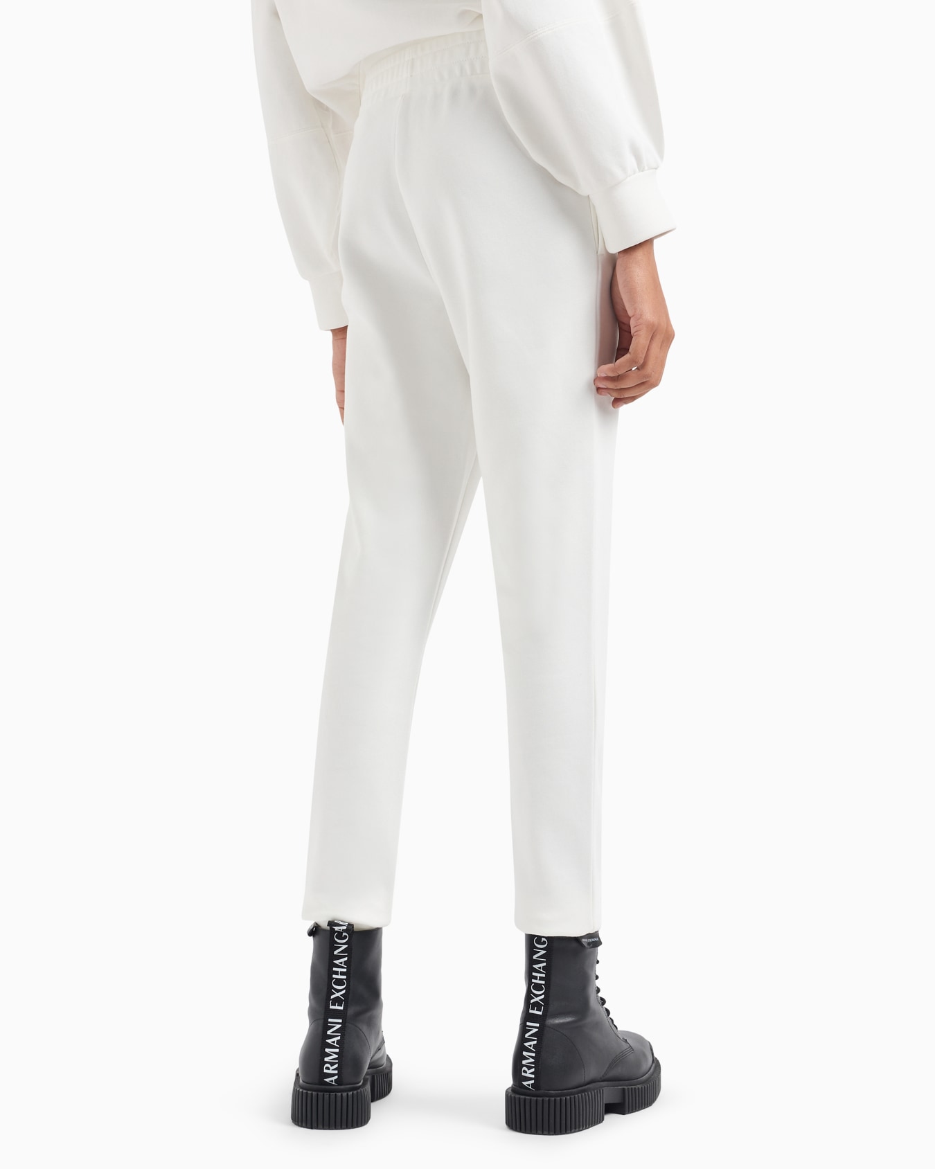 Soft yarn jogger pants with logo Diapositiva 2