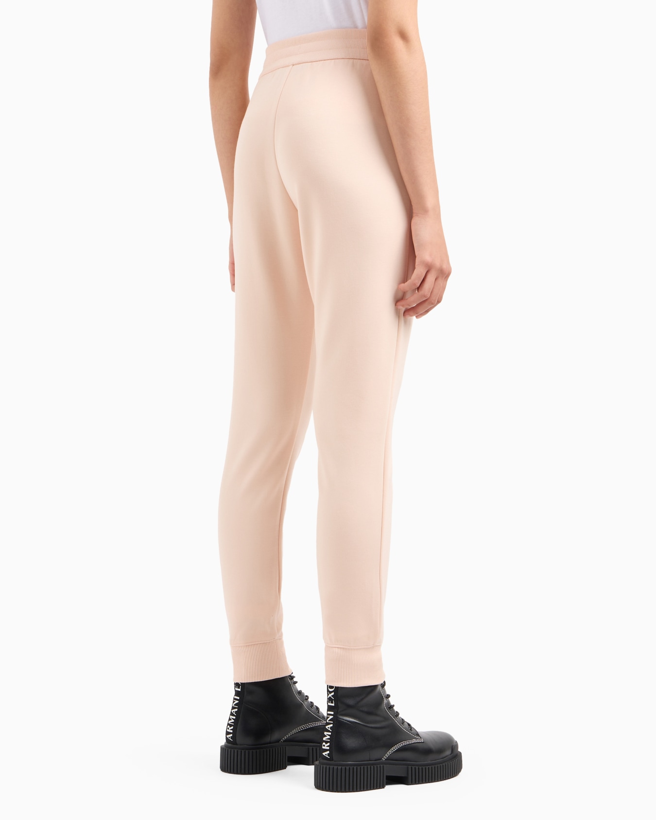 Soft yarn jogger pants with logo Diapositiva 2
