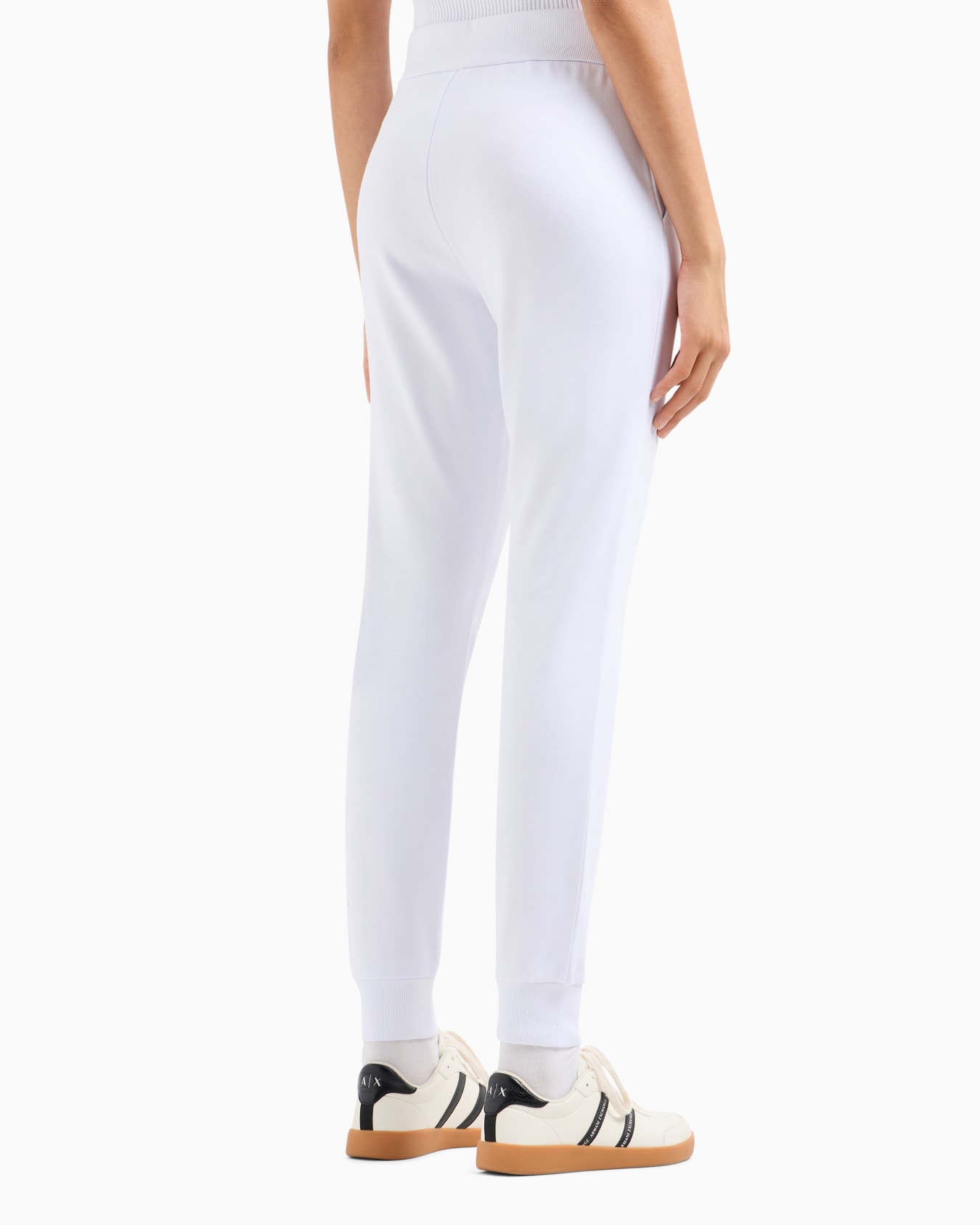 Soft yarn jogger pants with logo Diapositiva 2