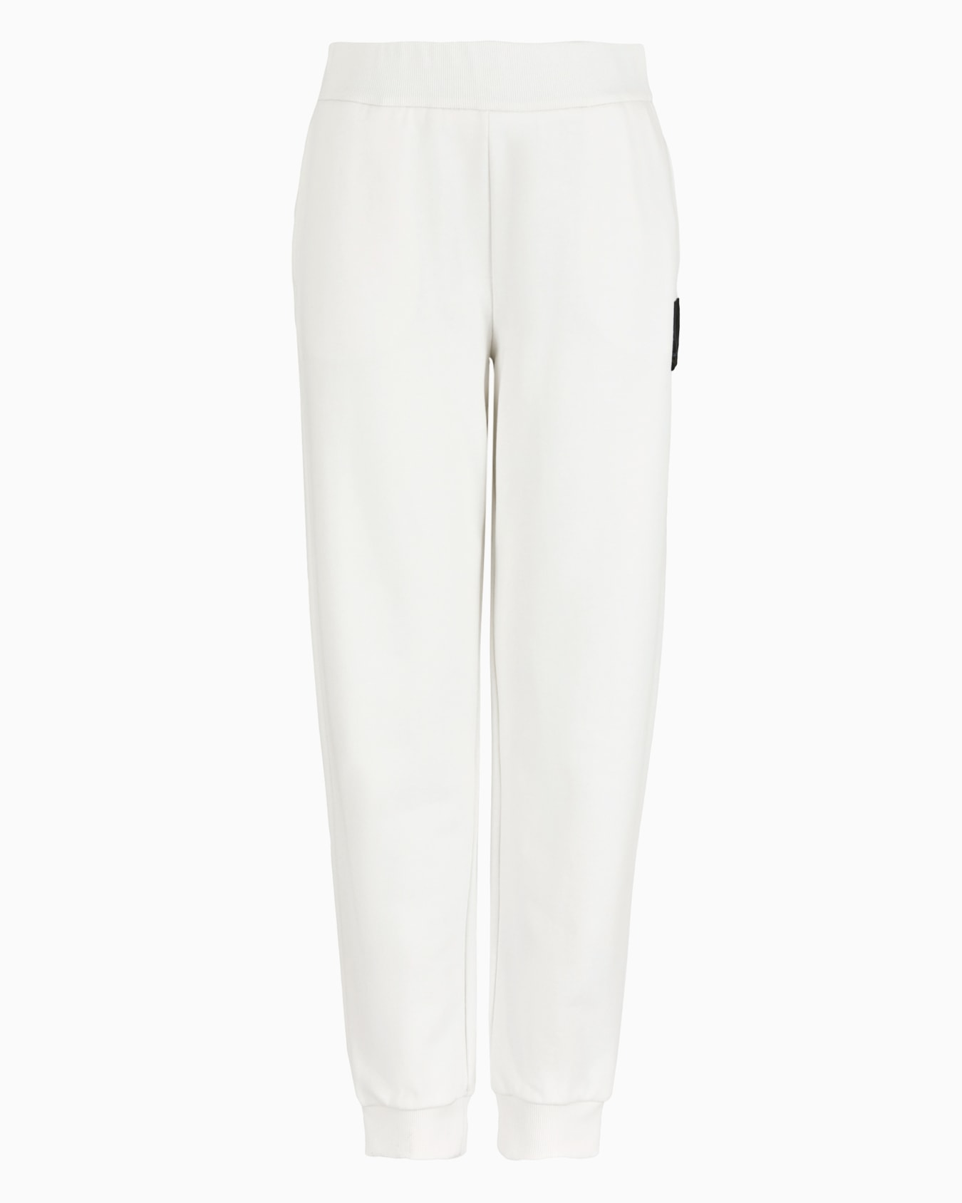 Soft yarn jogger pants with logo Diapositiva 0