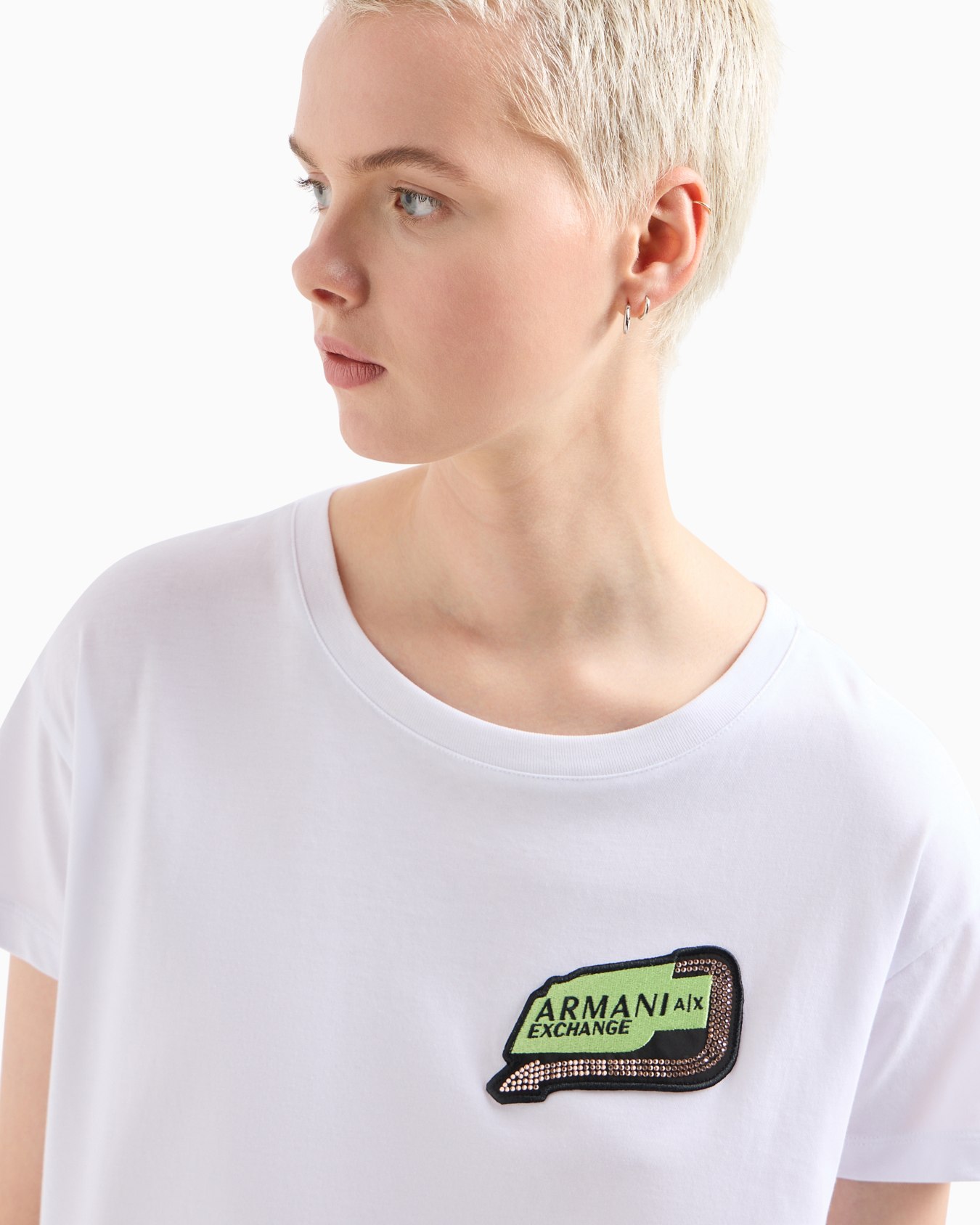 Relaxed fit T-shirt with round neck and logo Diapositiva 4