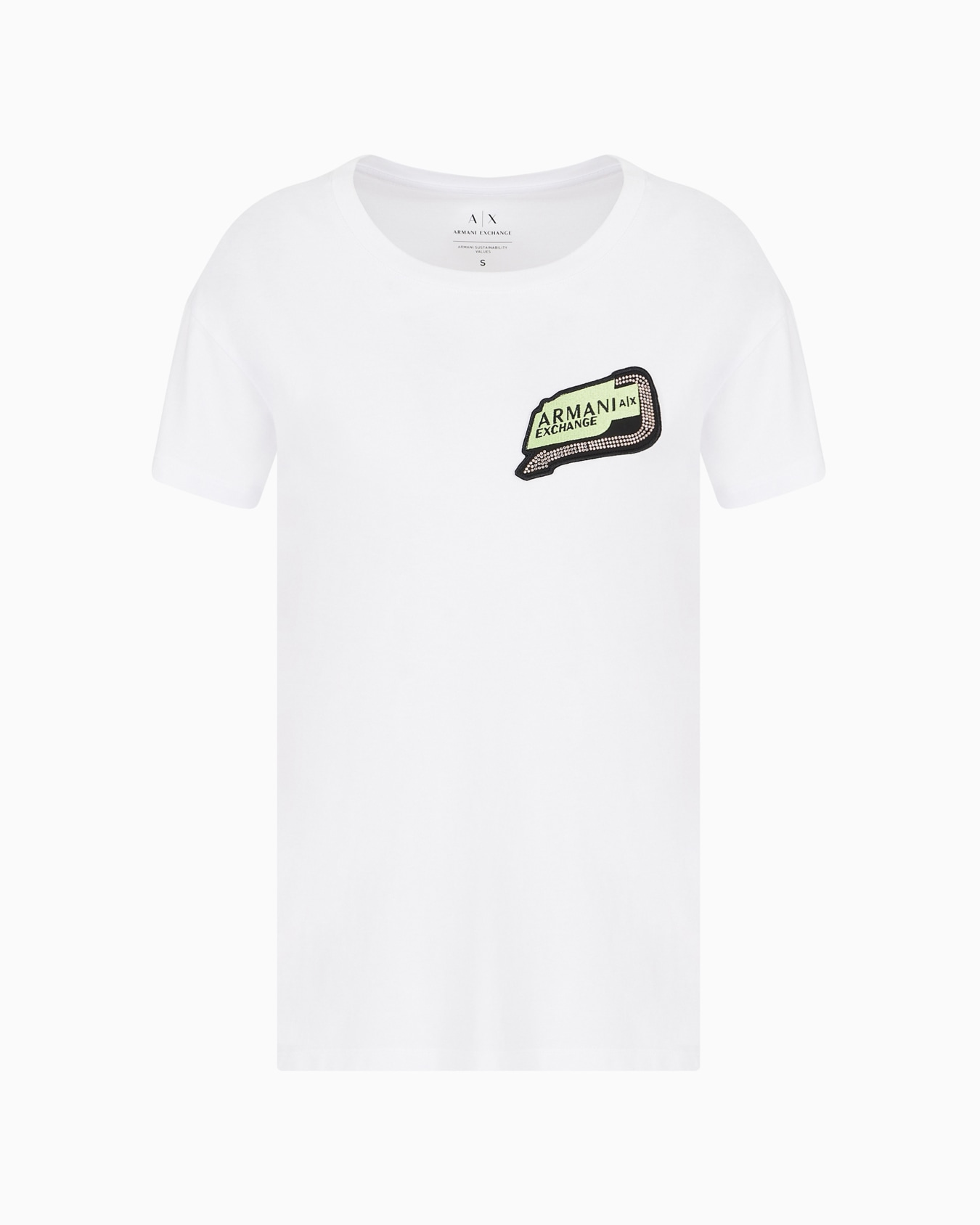 Relaxed fit T-shirt with round neck and logo Diapositiva 0